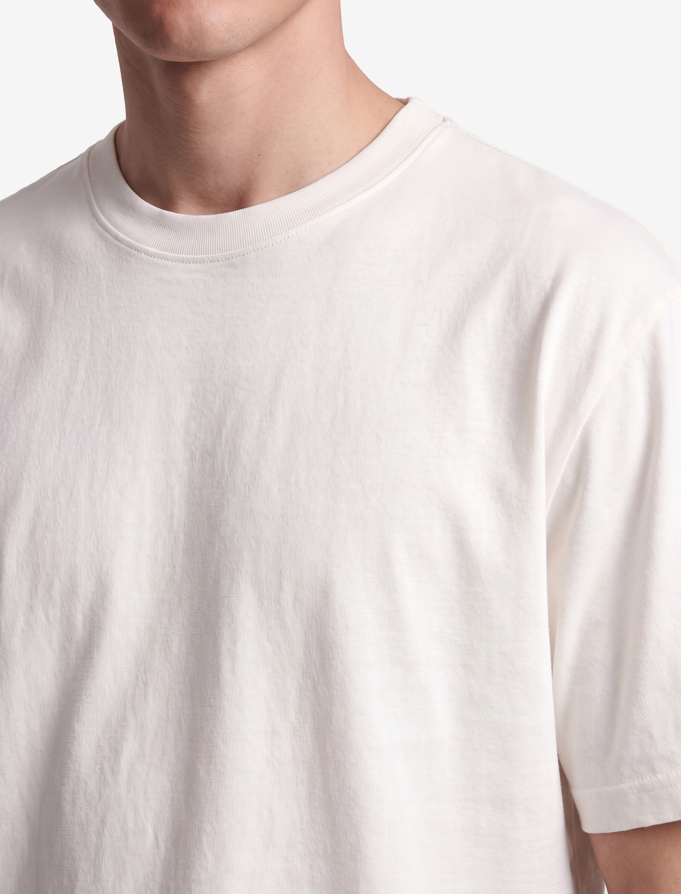   Pamuklu Bisiklet Yaka Kısa Kollu Basic Oversize Tişört