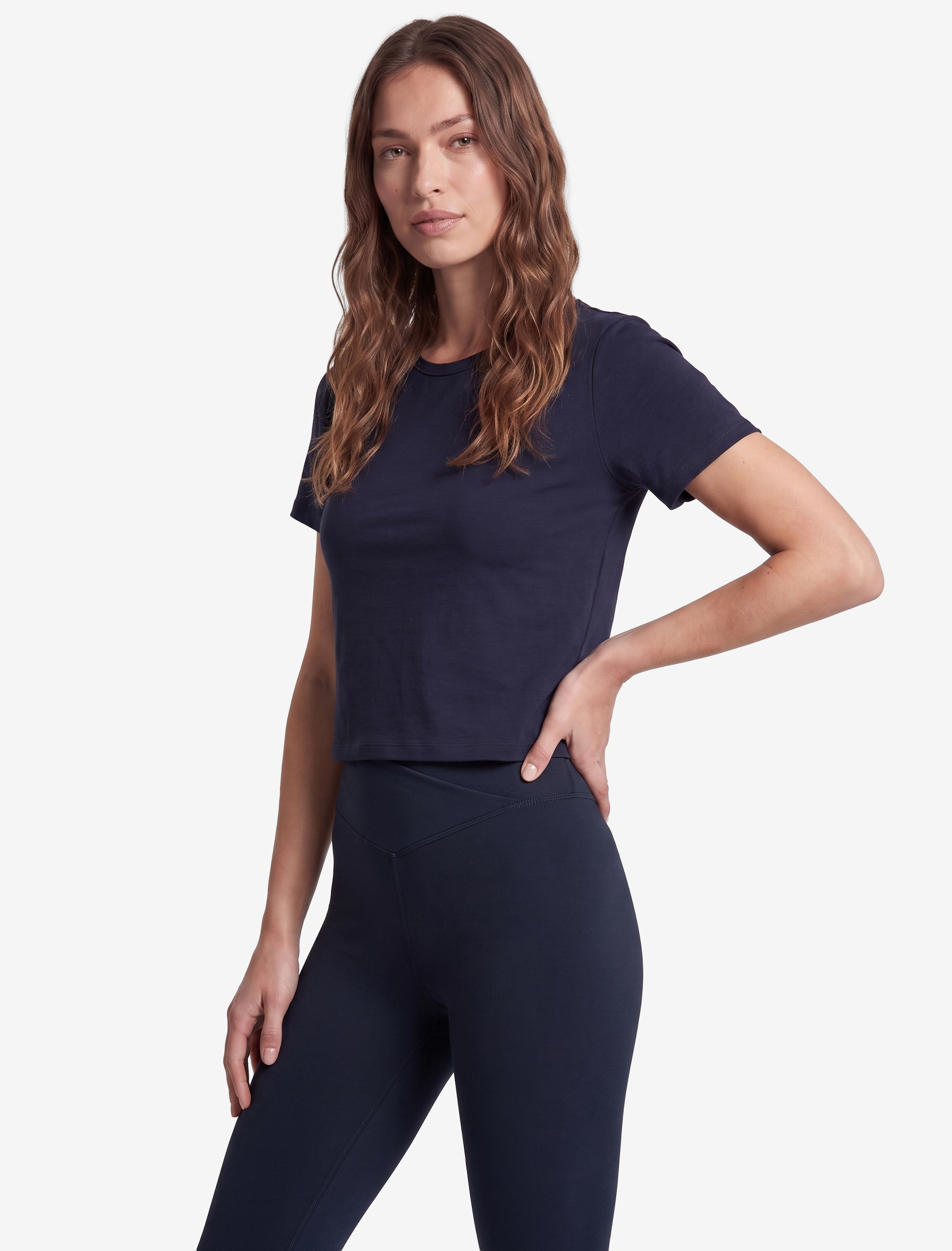   Slim Fit Kısa Kollu Pamuklu Bisiklet Yaka Spor Tişört