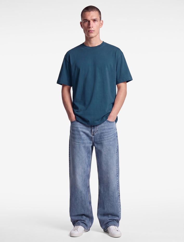  Pamuklu Kısa Kollu Regular Fit Bisiklet Yaka Basic Tişört