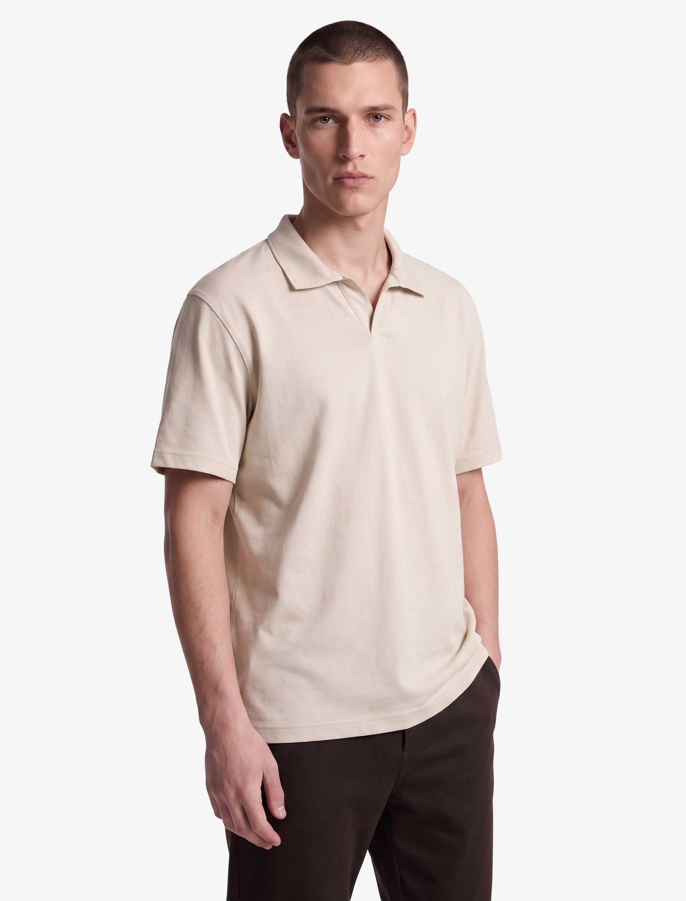   Regular Fit Kısa Kollu Pike Kumaş Pamuklu Polo Yaka Tişört