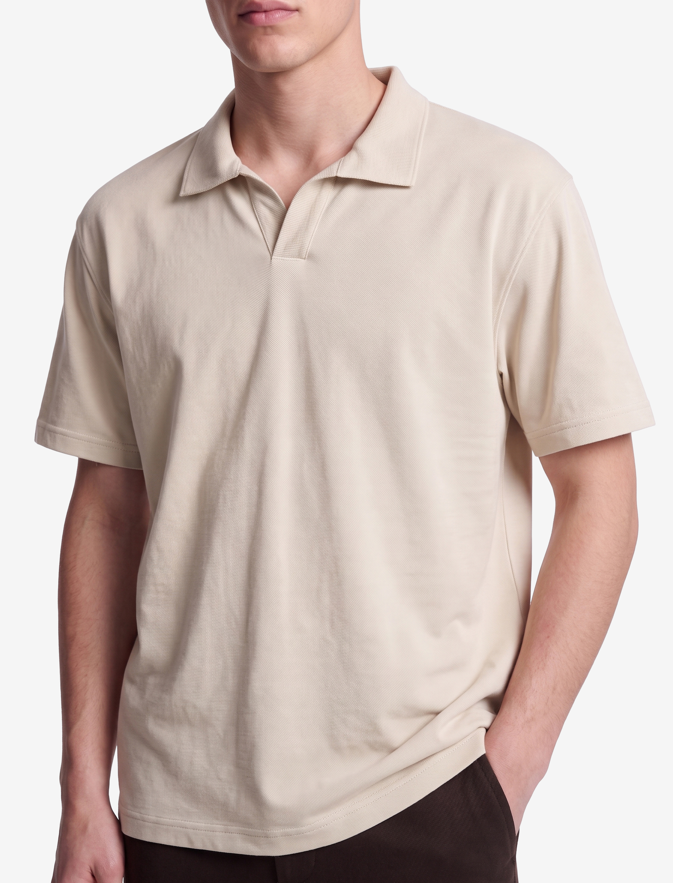   Regular Fit Kısa Kollu Pike Kumaş Pamuklu Polo Yaka Tişört
