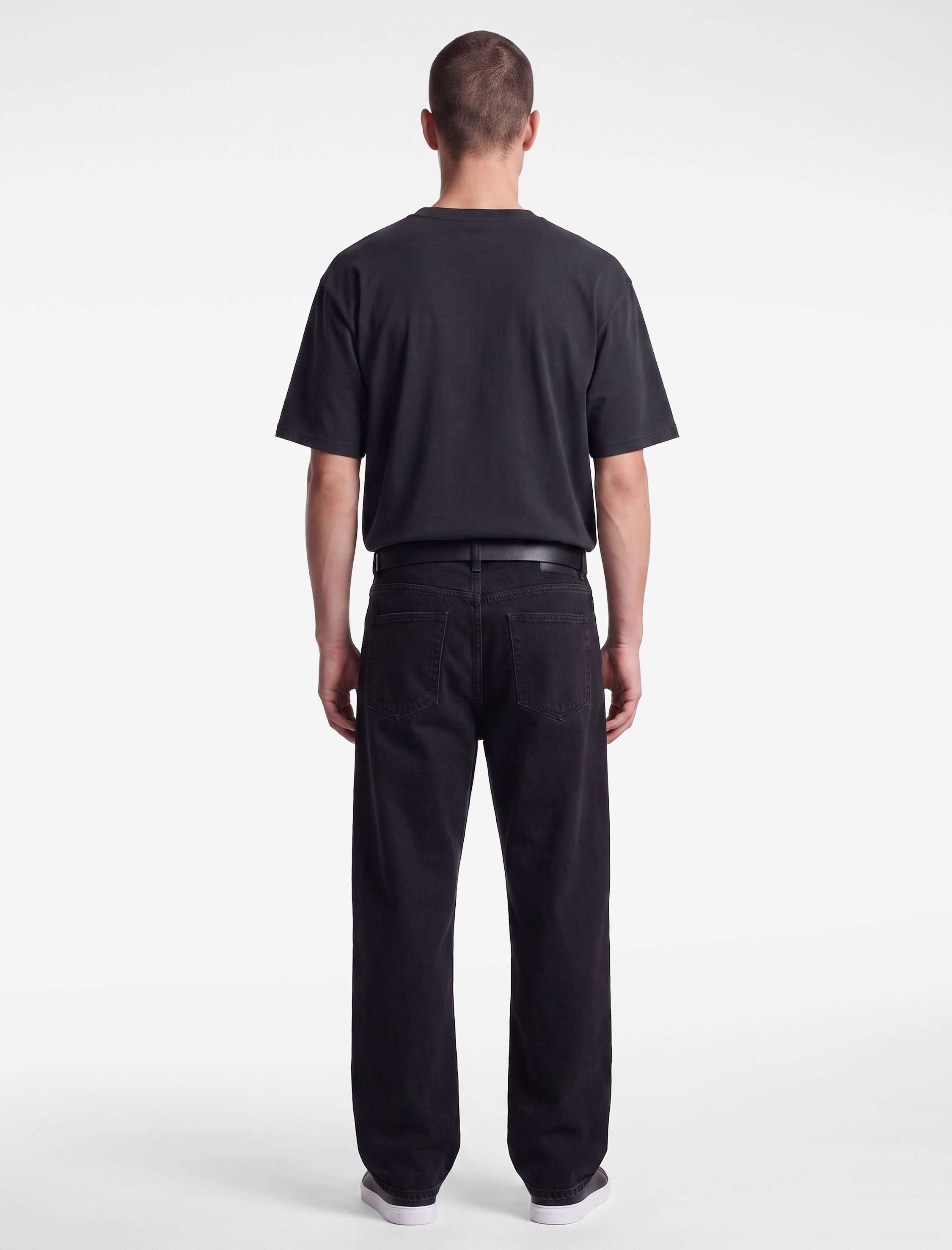   Pamuklu Bisiklet Yaka Kısa Kollu Basic Oversize Tişört