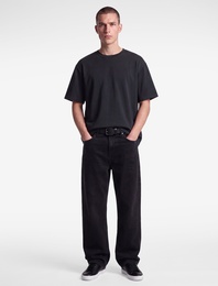 Pamuklu Bisiklet Yaka Kısa Kollu Basic Oversize Tişört