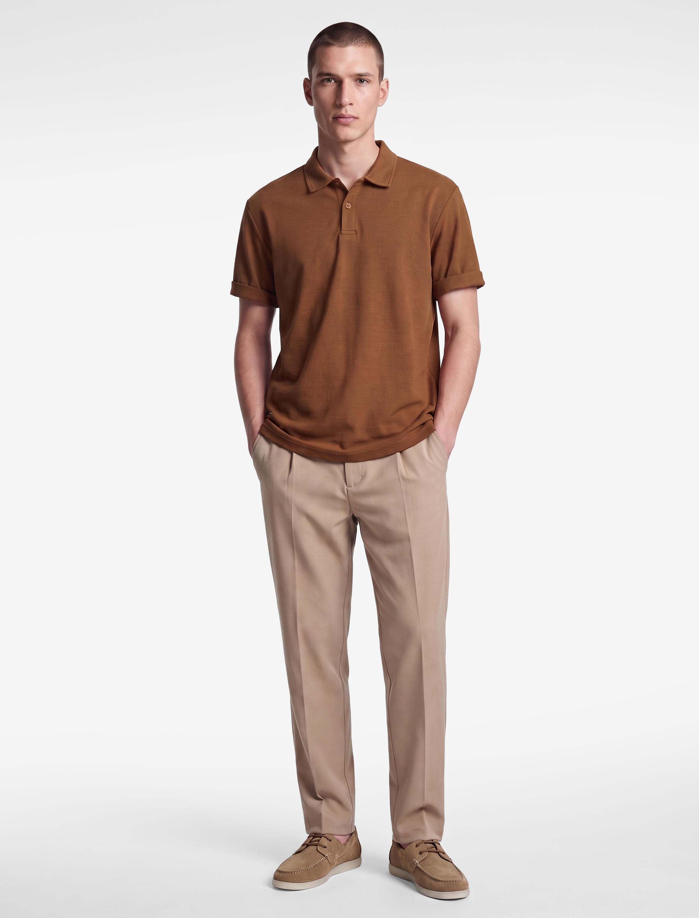   Regular Fit Kısa Kollu Pamuklu Polo Yaka Tişört