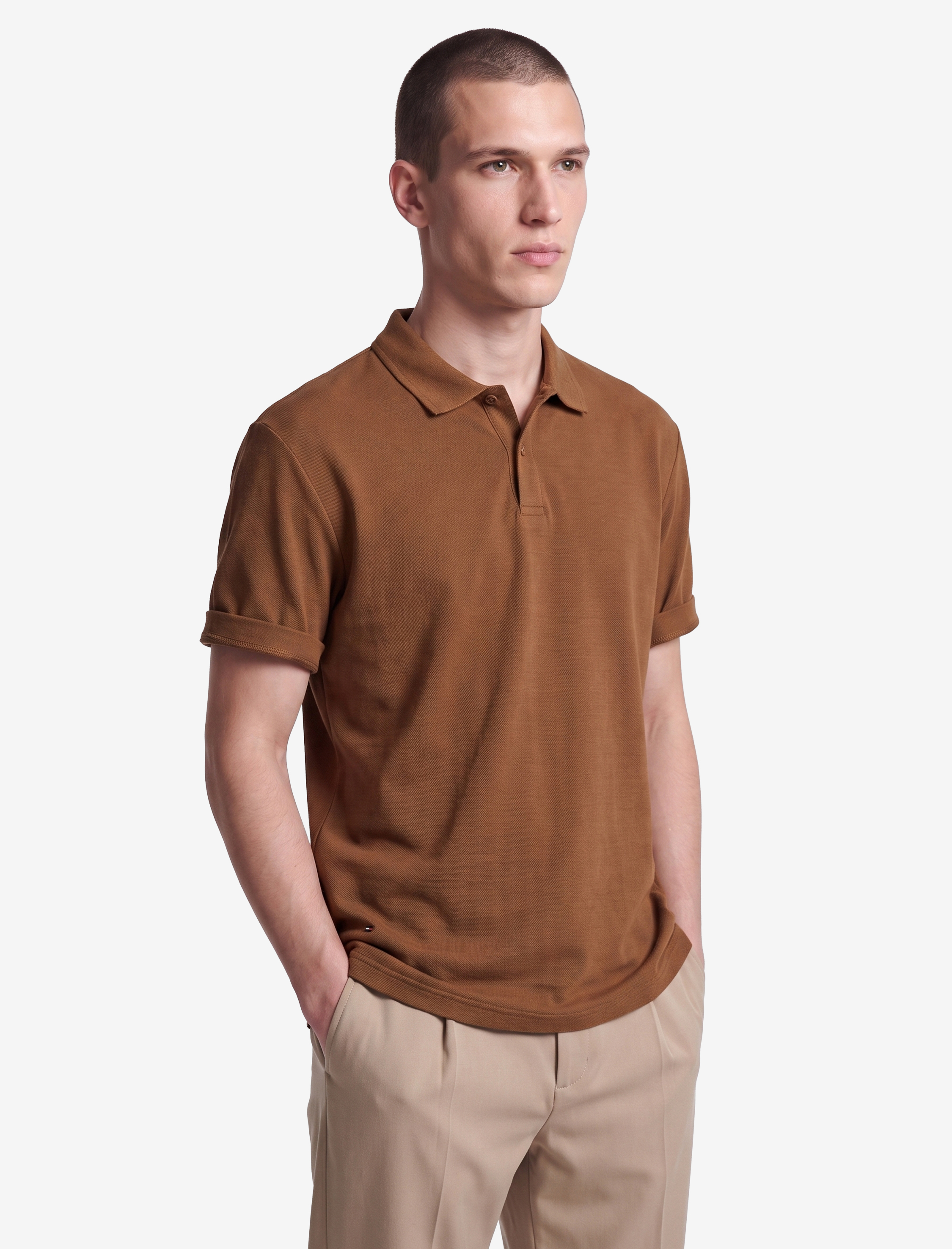   Regular Fit Kısa Kollu Pamuklu Polo Yaka Tişört