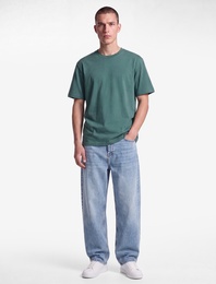 Pamuklu Kısa Kollu Regular Fit Bisiklet Yaka Basic Tişört