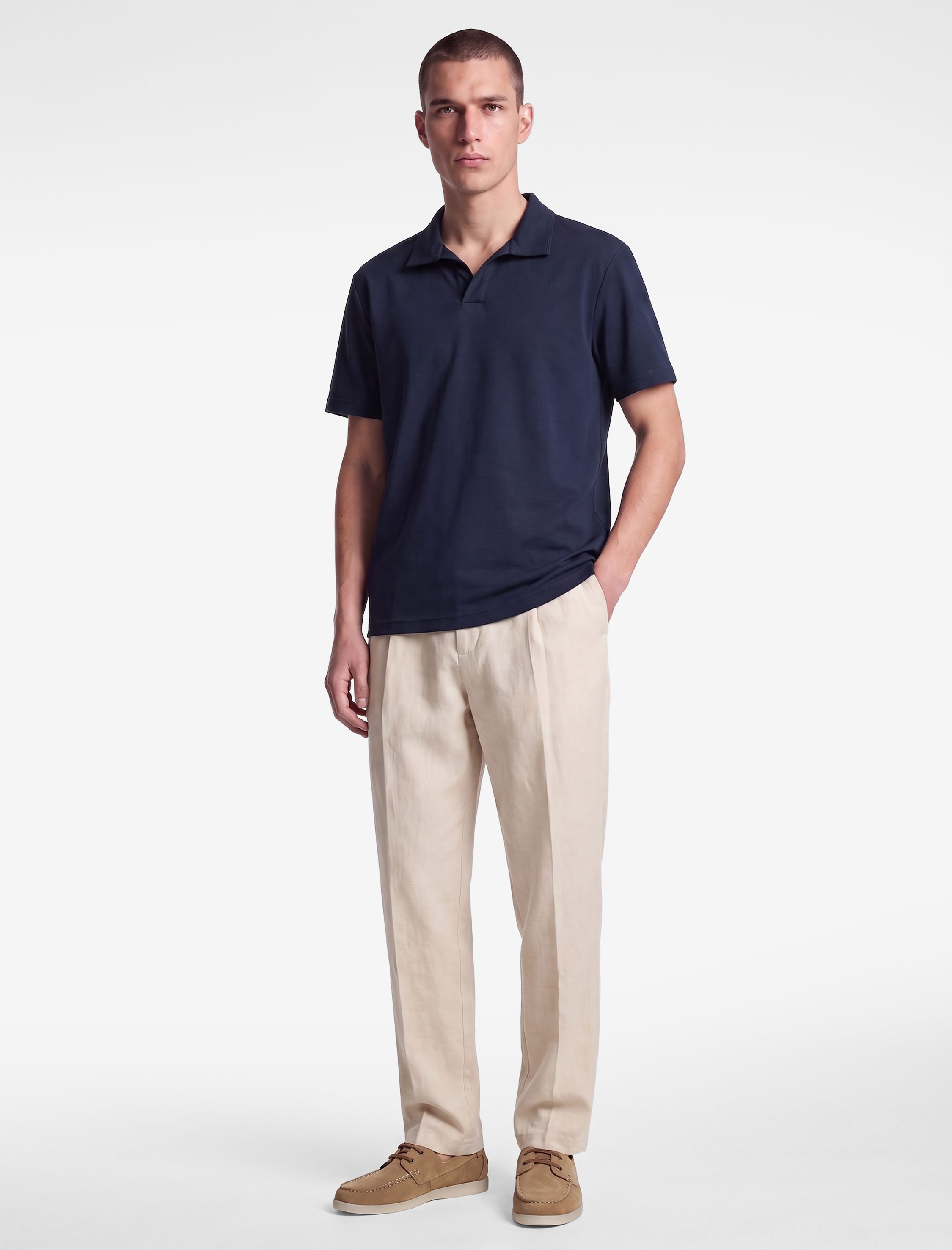   Regular Fit Kısa Kollu Pike Kumaş Pamuklu Polo Yaka Tişört