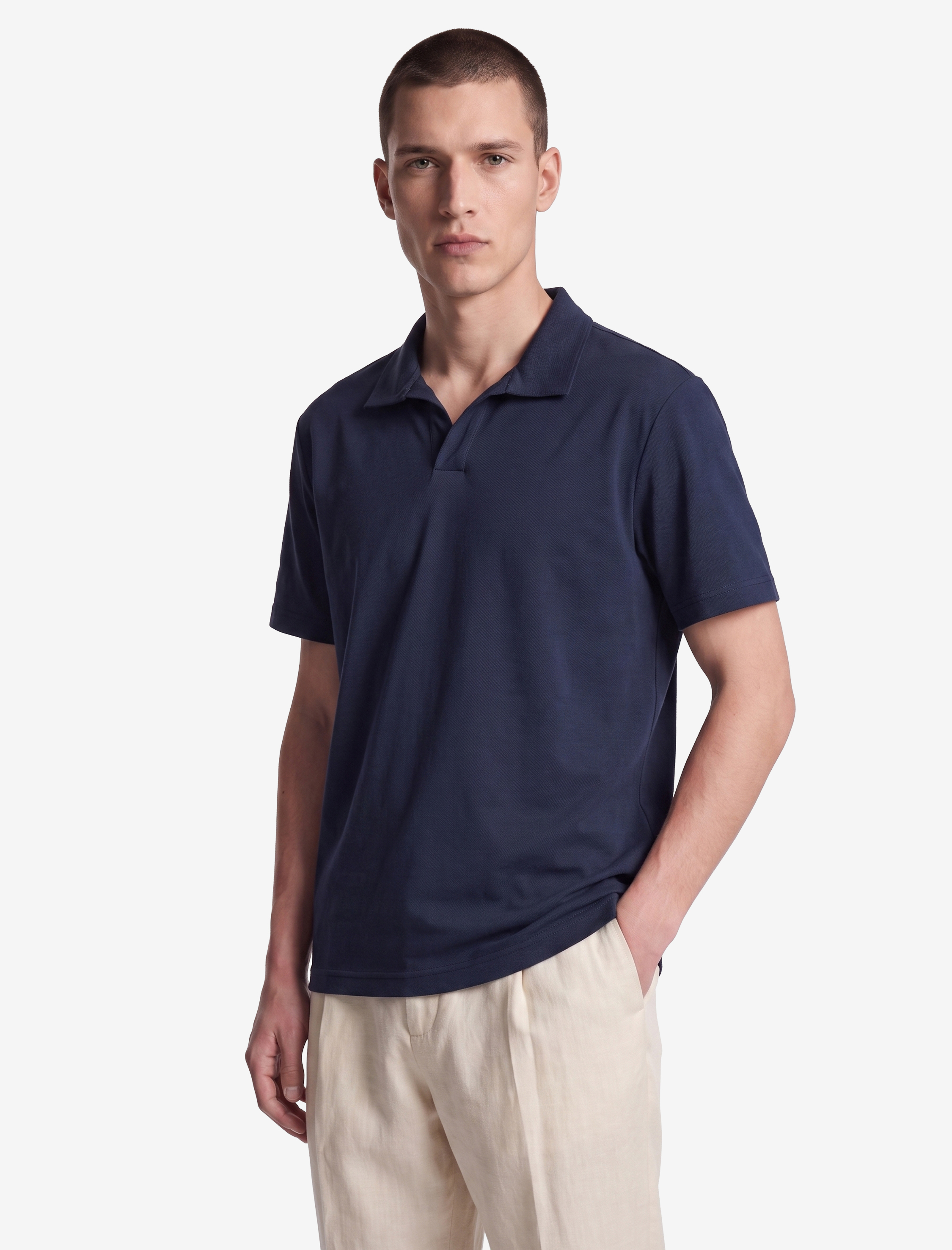  Regular Fit Kısa Kollu Pike Kumaş Pamuklu Polo Yaka Tişört