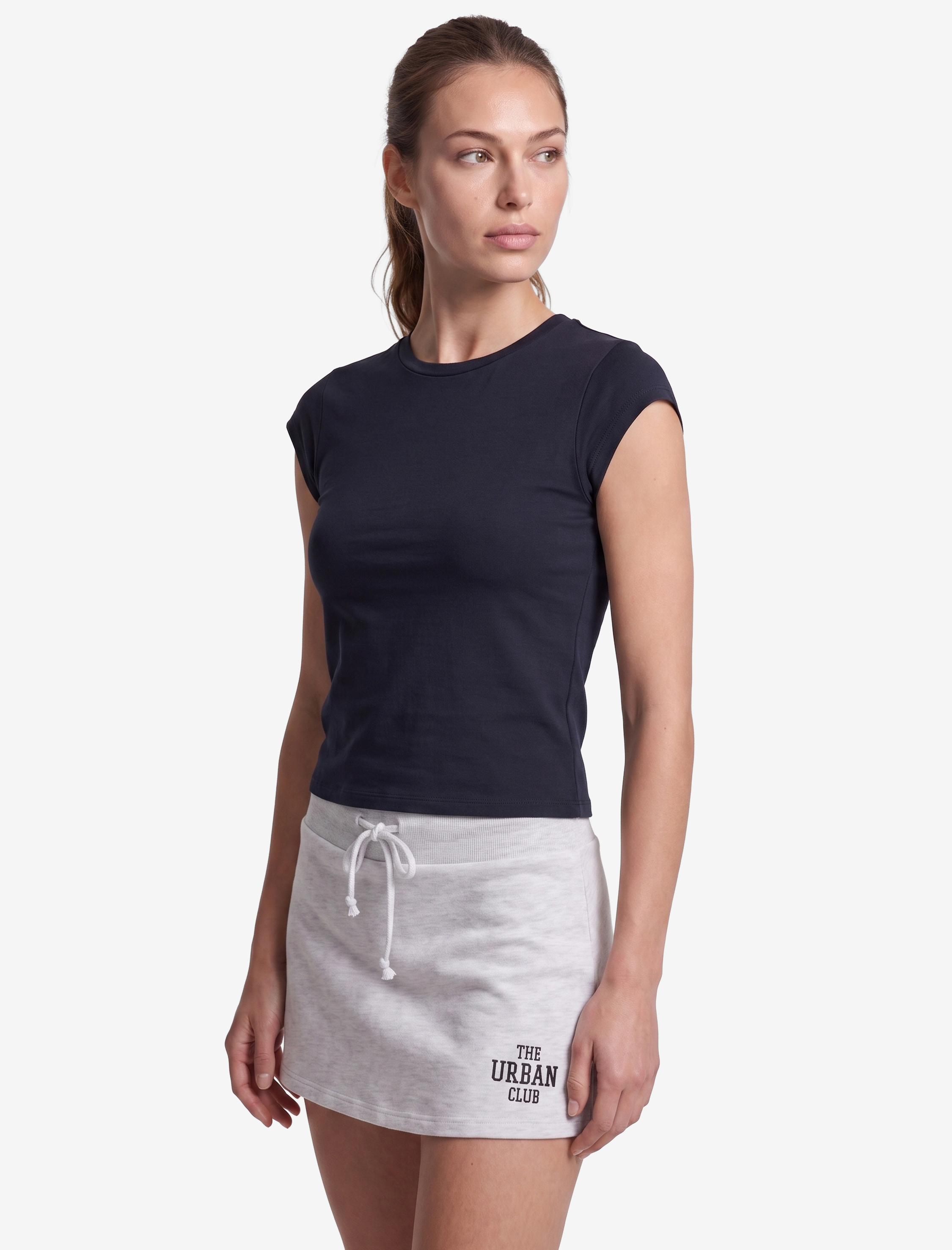   Kısa Kollu Bisiklet Yaka Slim Fit Spor Tişört