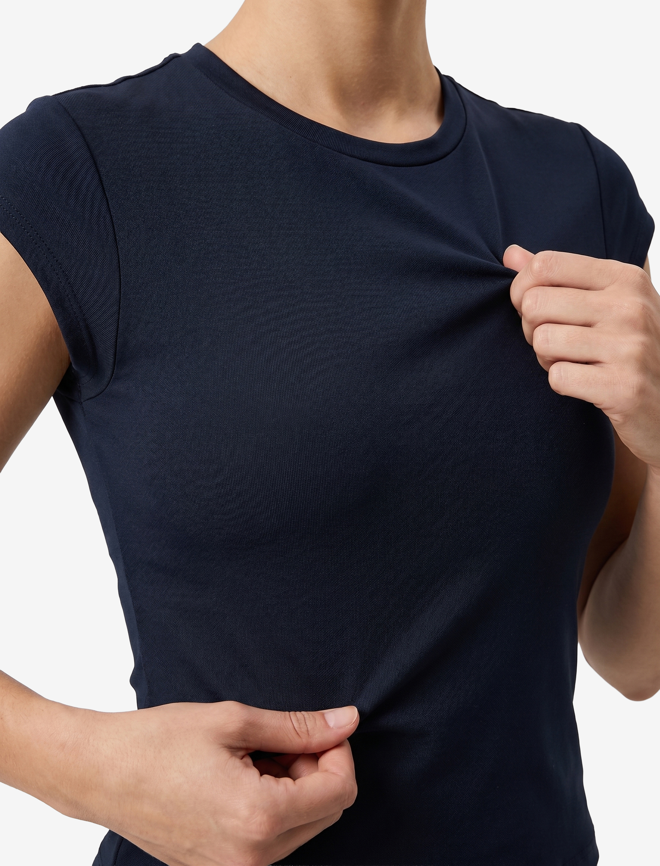   Kısa Kollu Bisiklet Yaka Slim Fit Spor Tişört
