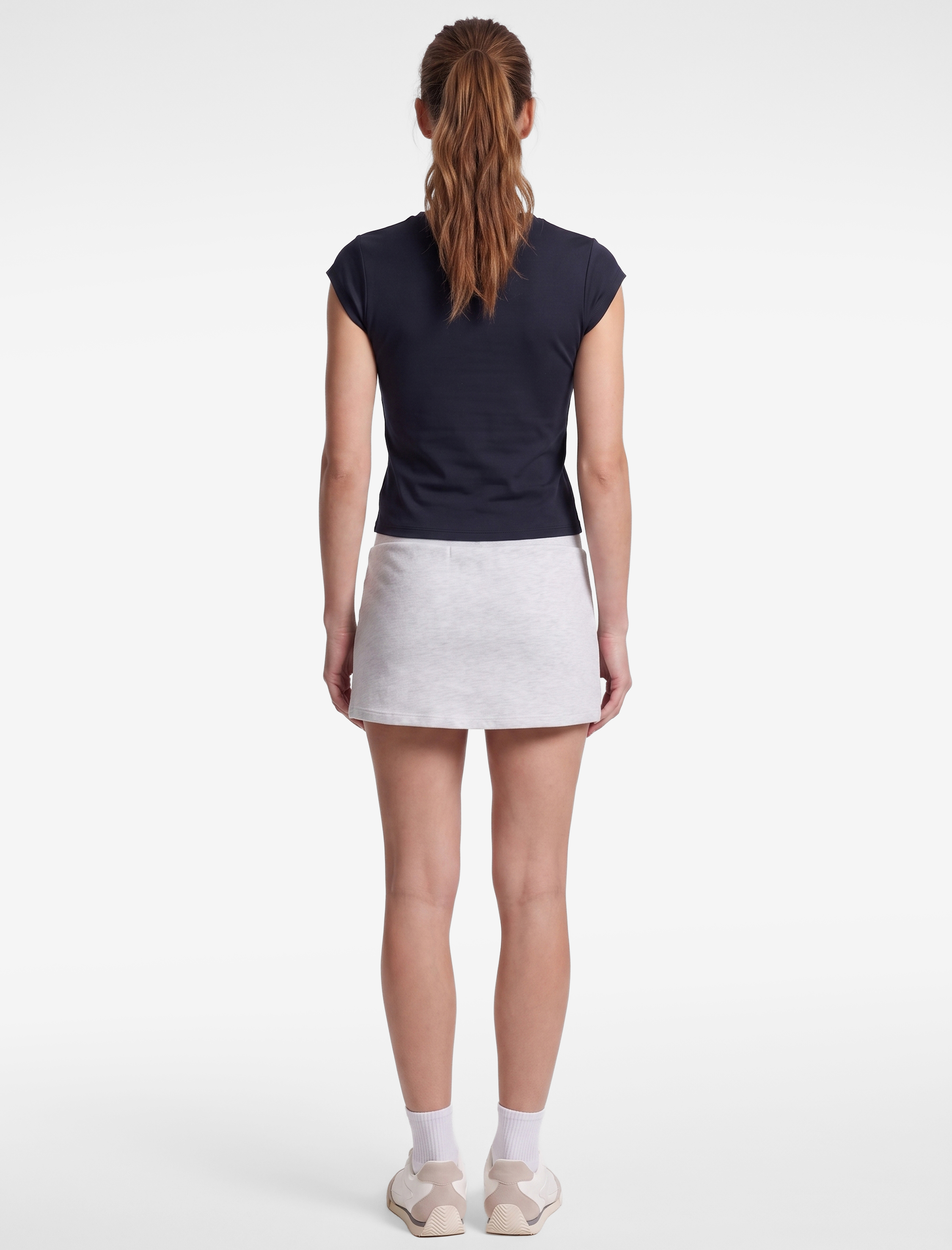   Kısa Kollu Bisiklet Yaka Slim Fit Spor Tişört