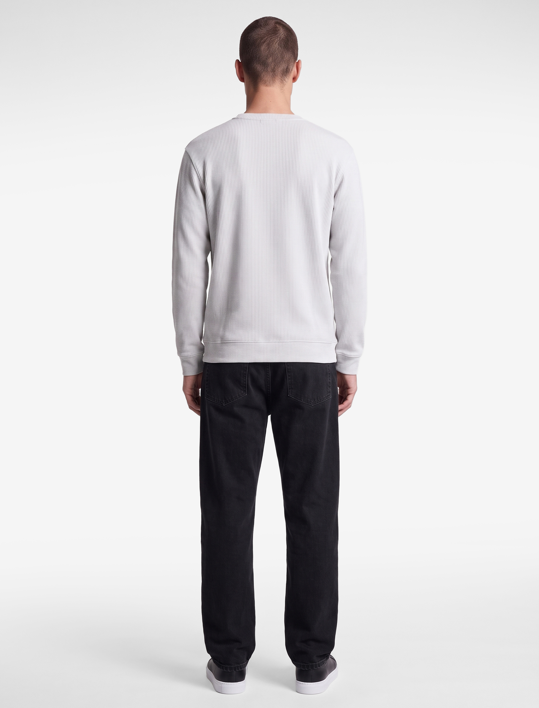   Uzun Kollu Bisiklet Yaka Basic Sweatshirt