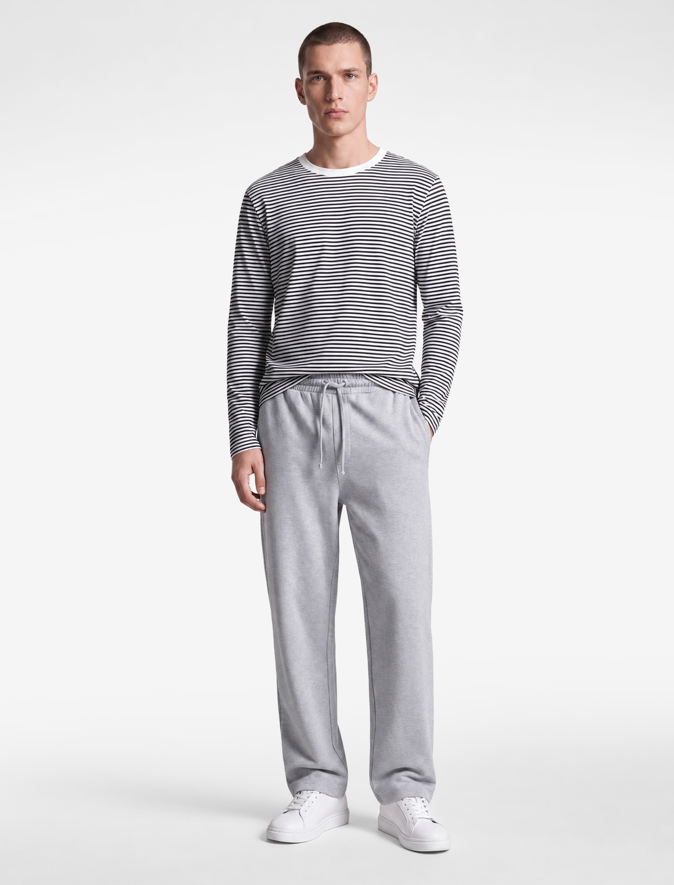   Scuba Kumaş Cepli Rahat Kalıp Beli  Bağcıklı Eşofman Altı