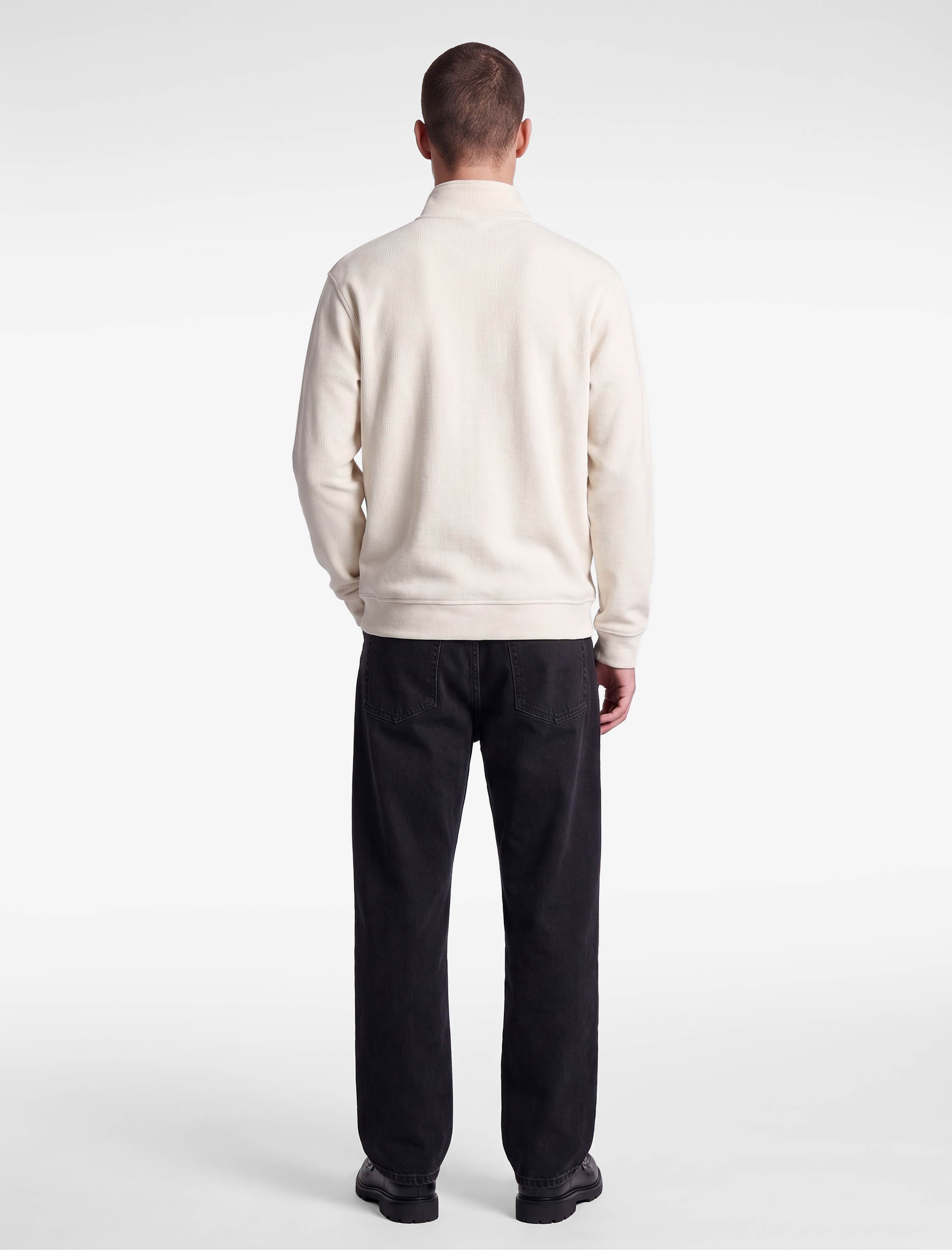   Regular Fit Uzun Kollu Yarım Fermuarlı Sweatshirt