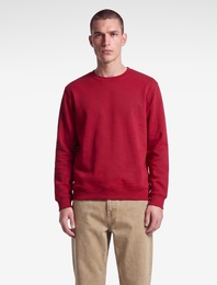 Pamuklu Uzun Kollu Şardonlu Bisiklet Yaka Erkek Basic Sweatshirt