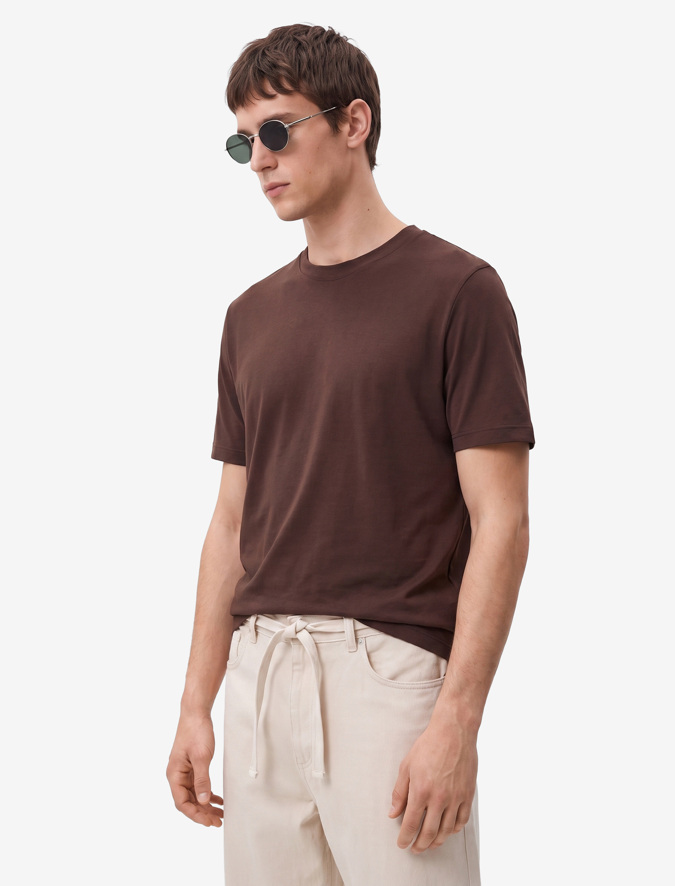   Regular Fit Bisiklet Yaka Kısa Kollu Basic Tişört