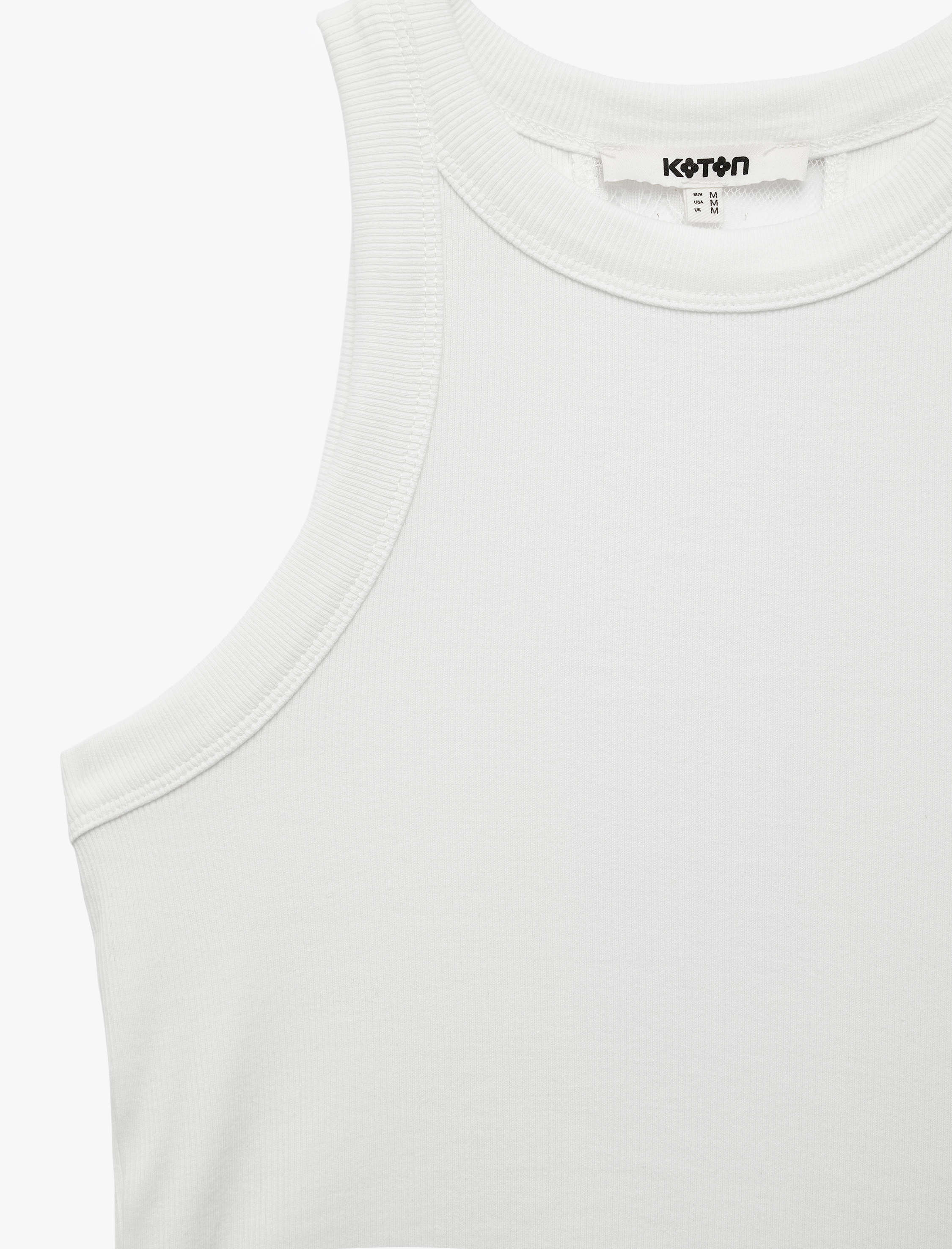   Slim Fit Arkası Dantel Detaylı Kolsuz Halter Yaka Atlet Bluz