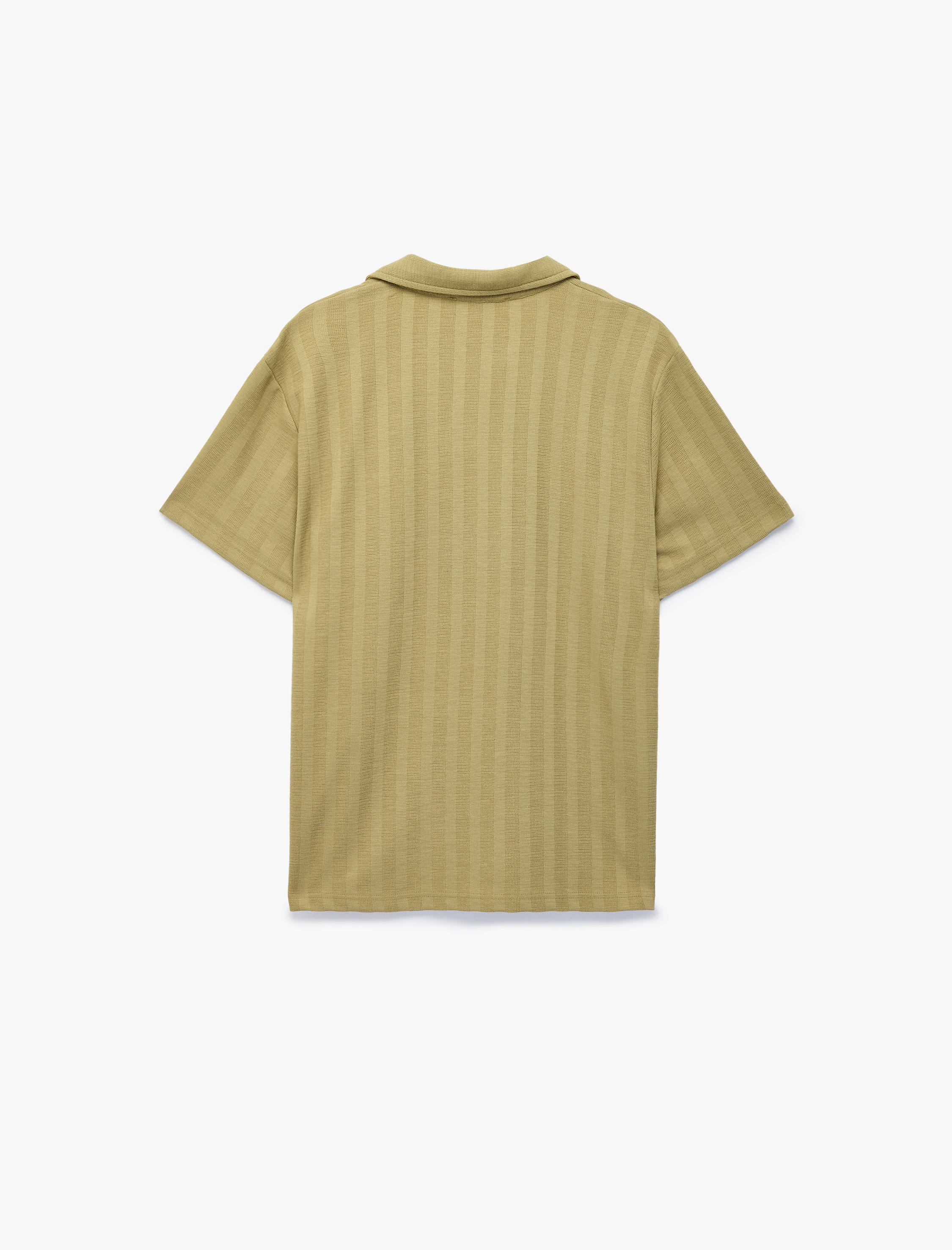   Regular Fit Polo Yaka Çizgili Uzun Kollu Tişört