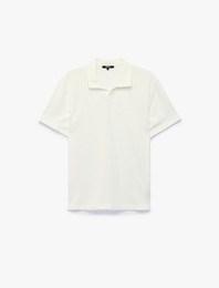 Regular Fit Polo Yaka Kısa Kollu Basic Tişört