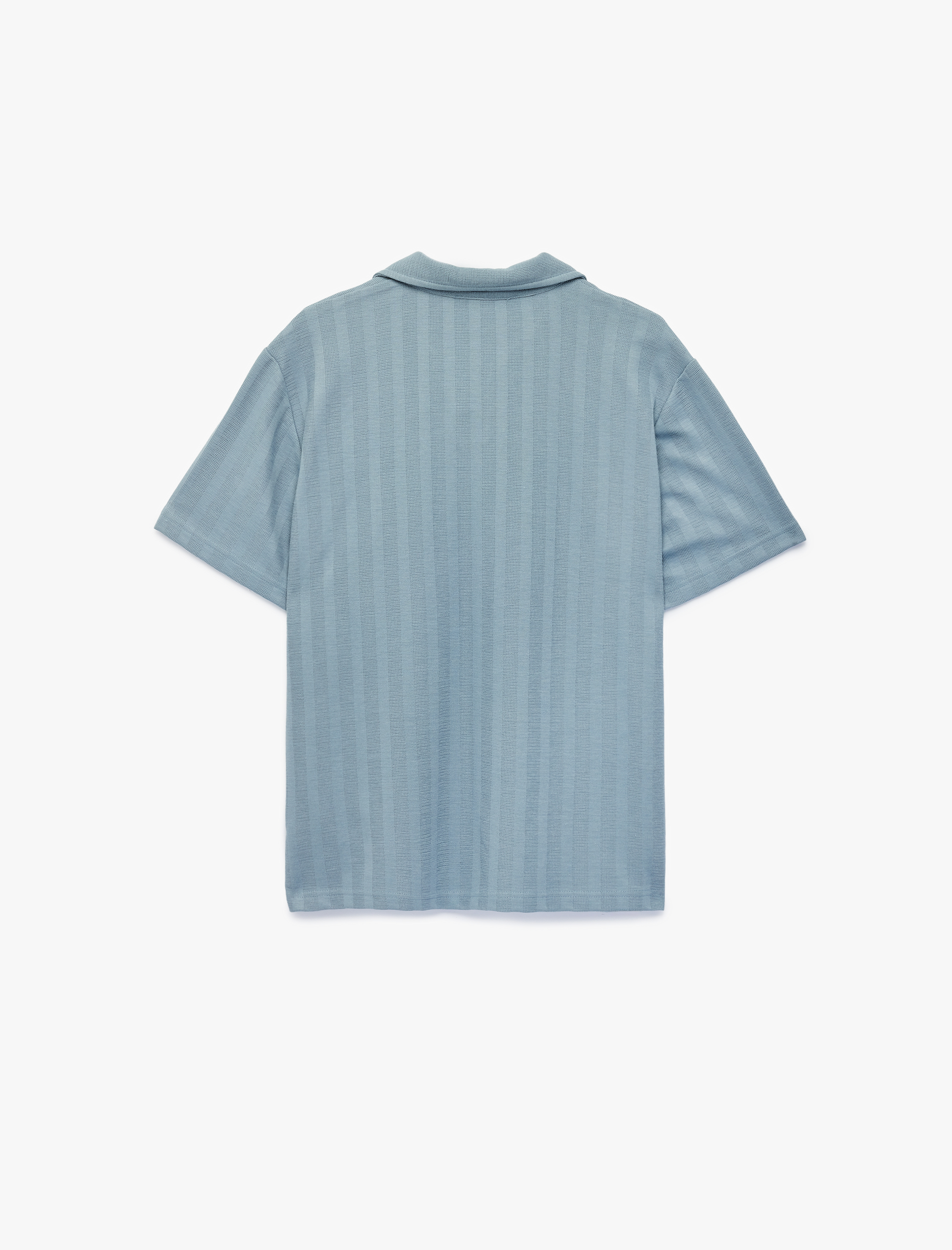   Regular Fit Polo Yaka Çizgili Uzun Kollu Tişört