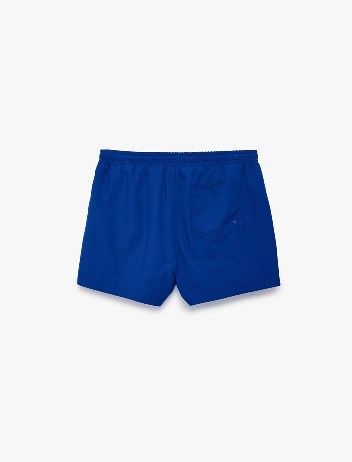  Beli Bağcıklı Mini Deniz Şortu