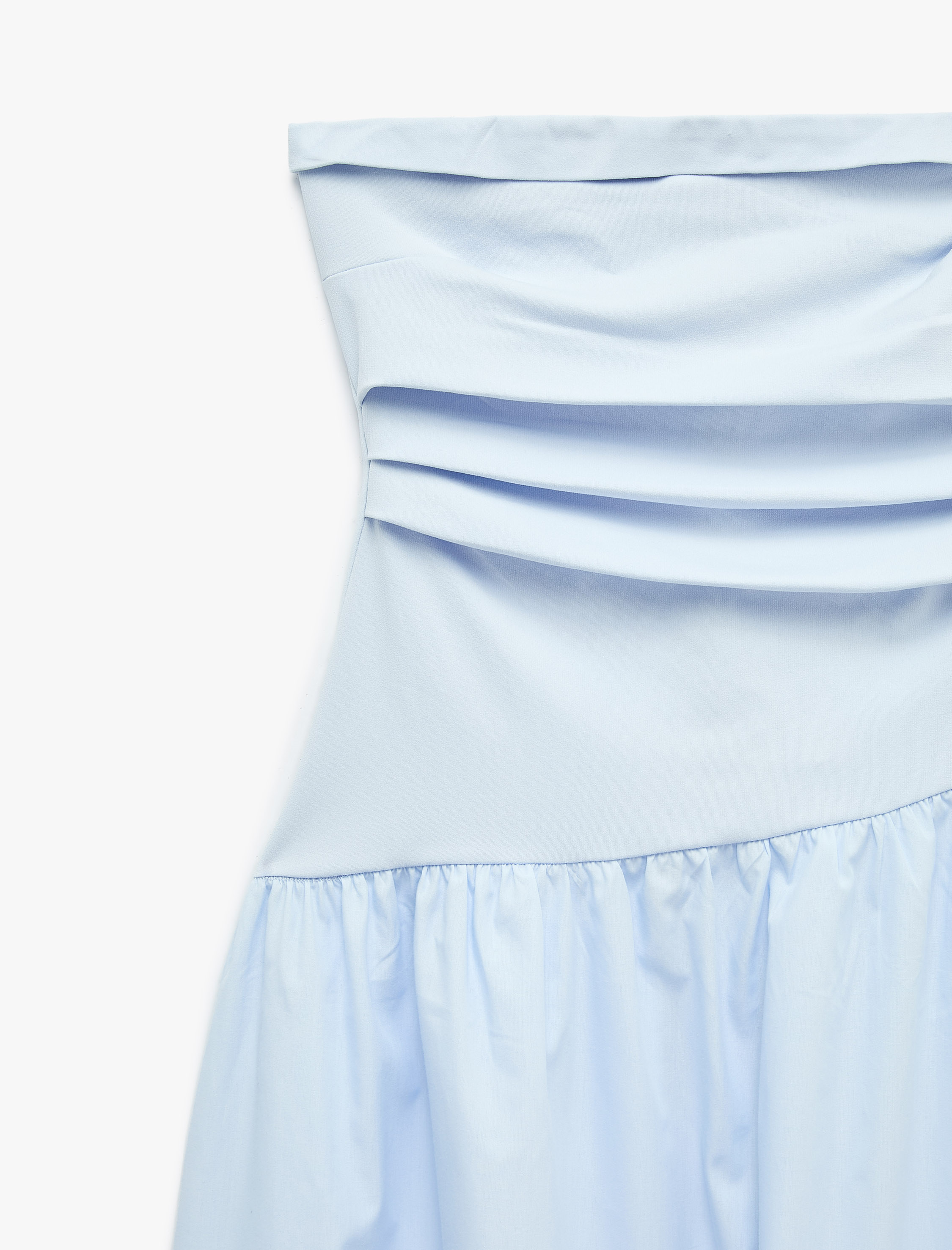   Koton X Sibil Çetinkaya -  Drape Detaylı Straplez Midi Elbise