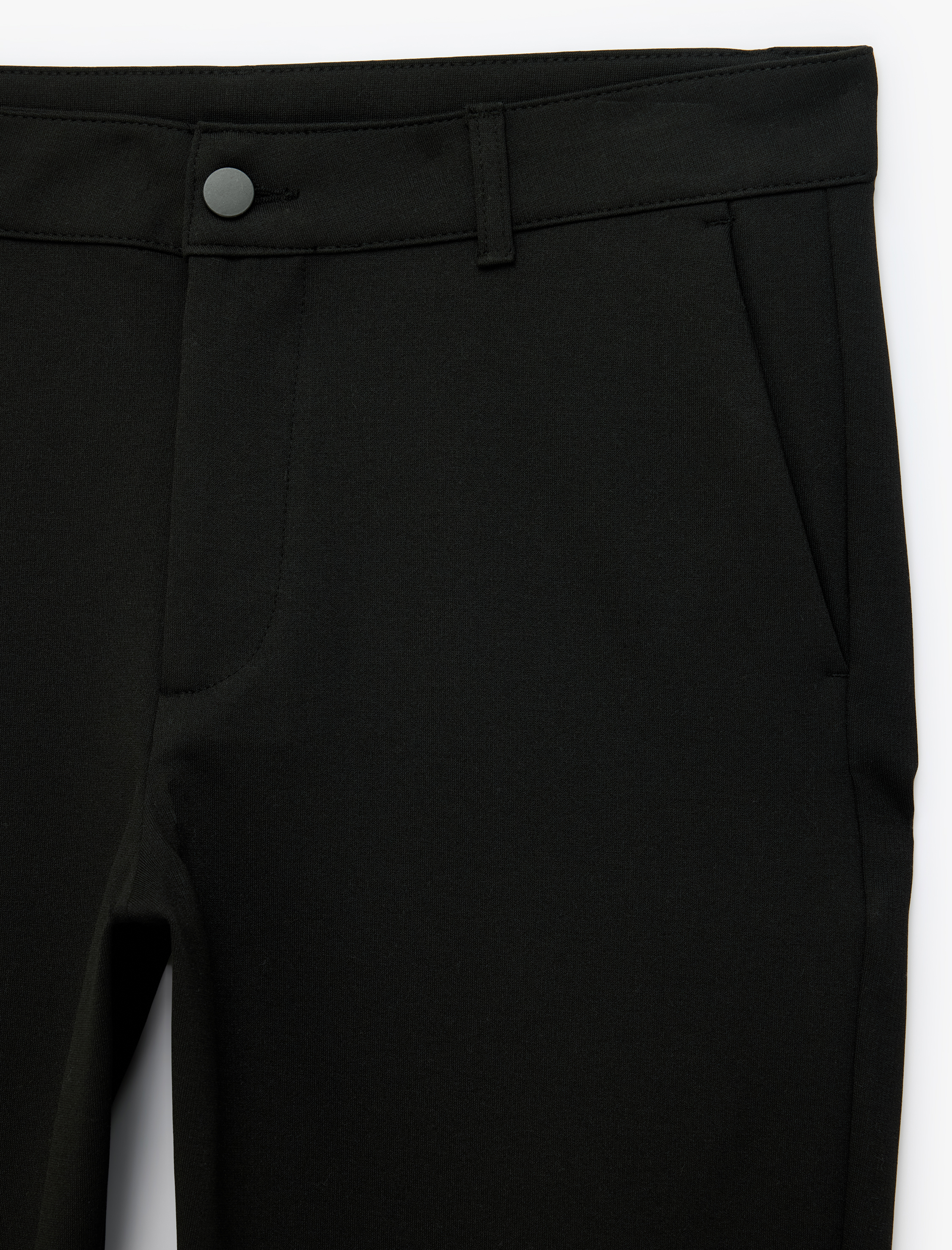   Slim Fit Cepli Düğmeli Viskon Karışımlı Kumaş Pantolon
