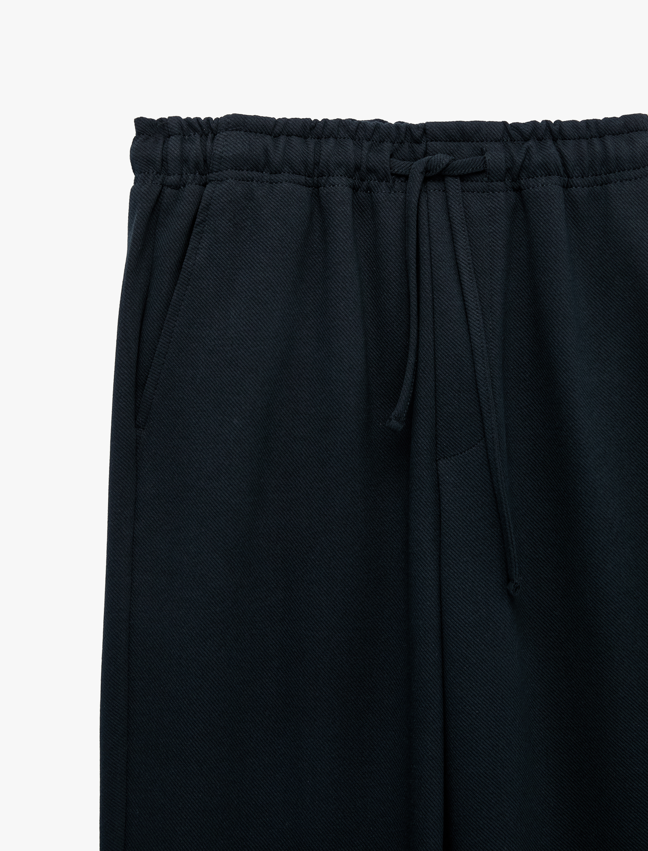   Cepli Beli Bağcıklı Kumaş Pantolon