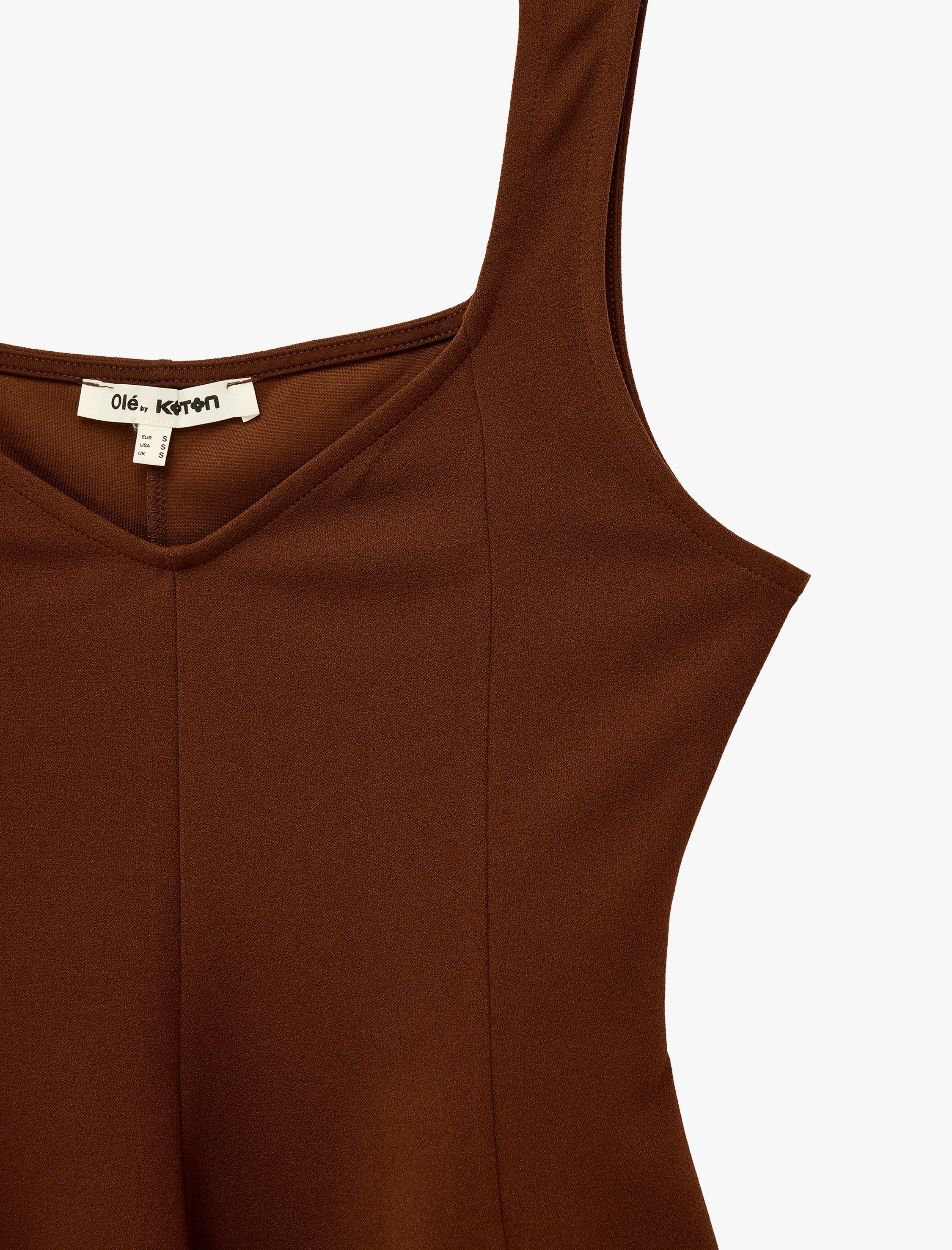  V Yaka Kolsuz Slim Fit Krep Peplum Bluz