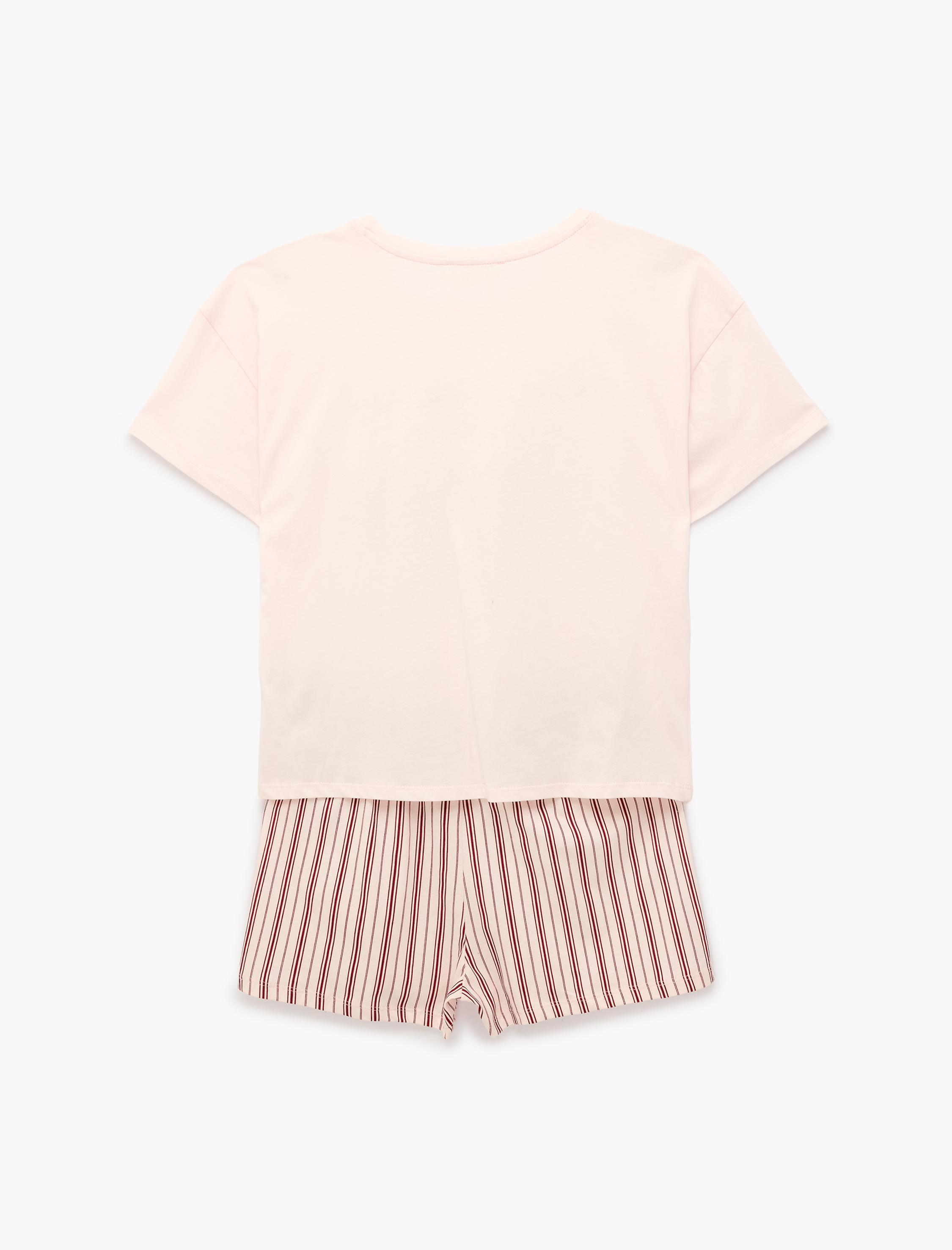   Pamuklu Baskılı Kısa Kollu Şortlu Pijama Takımı