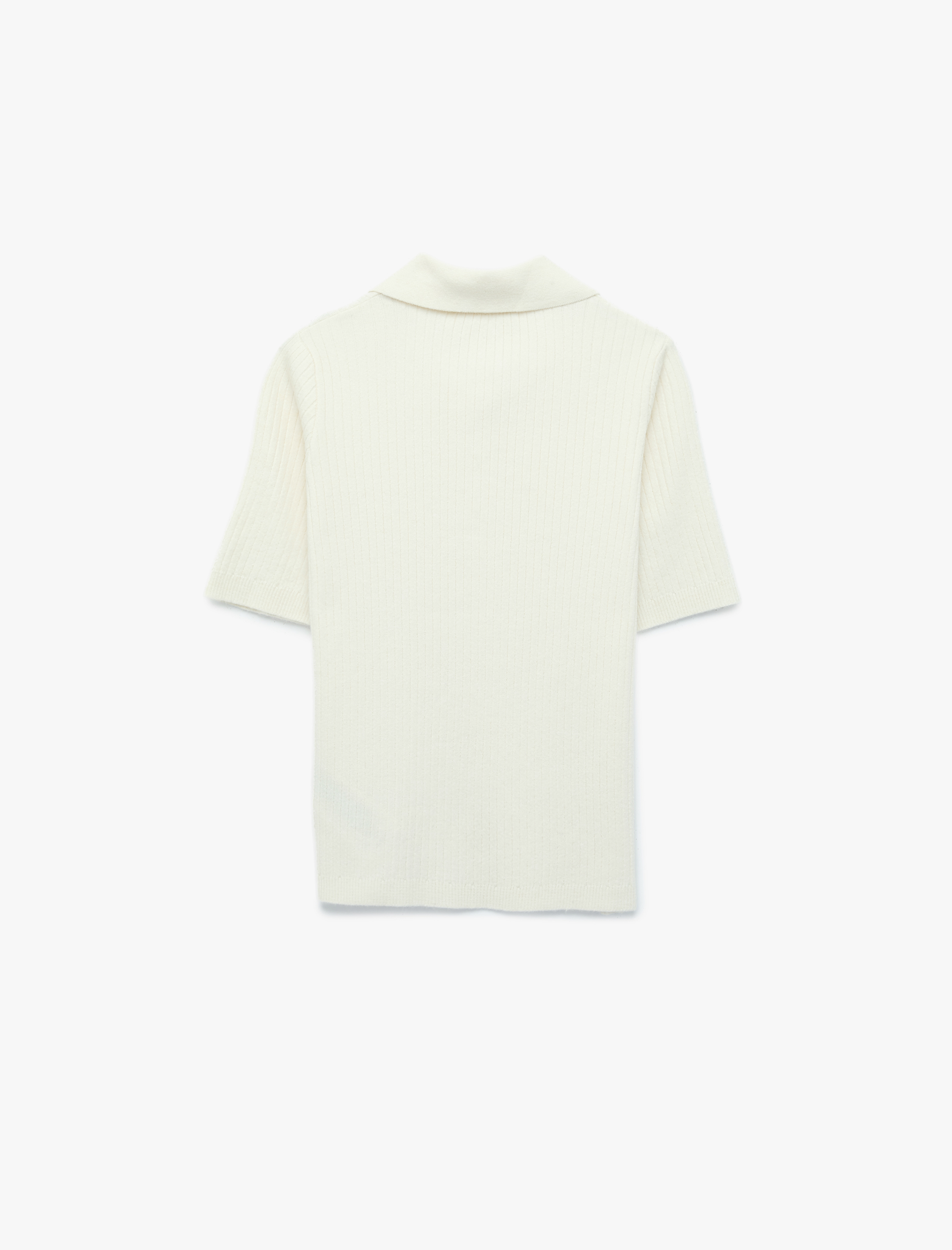   Regular Fit Kısa Kollu Polo Yaka Triko Kazak