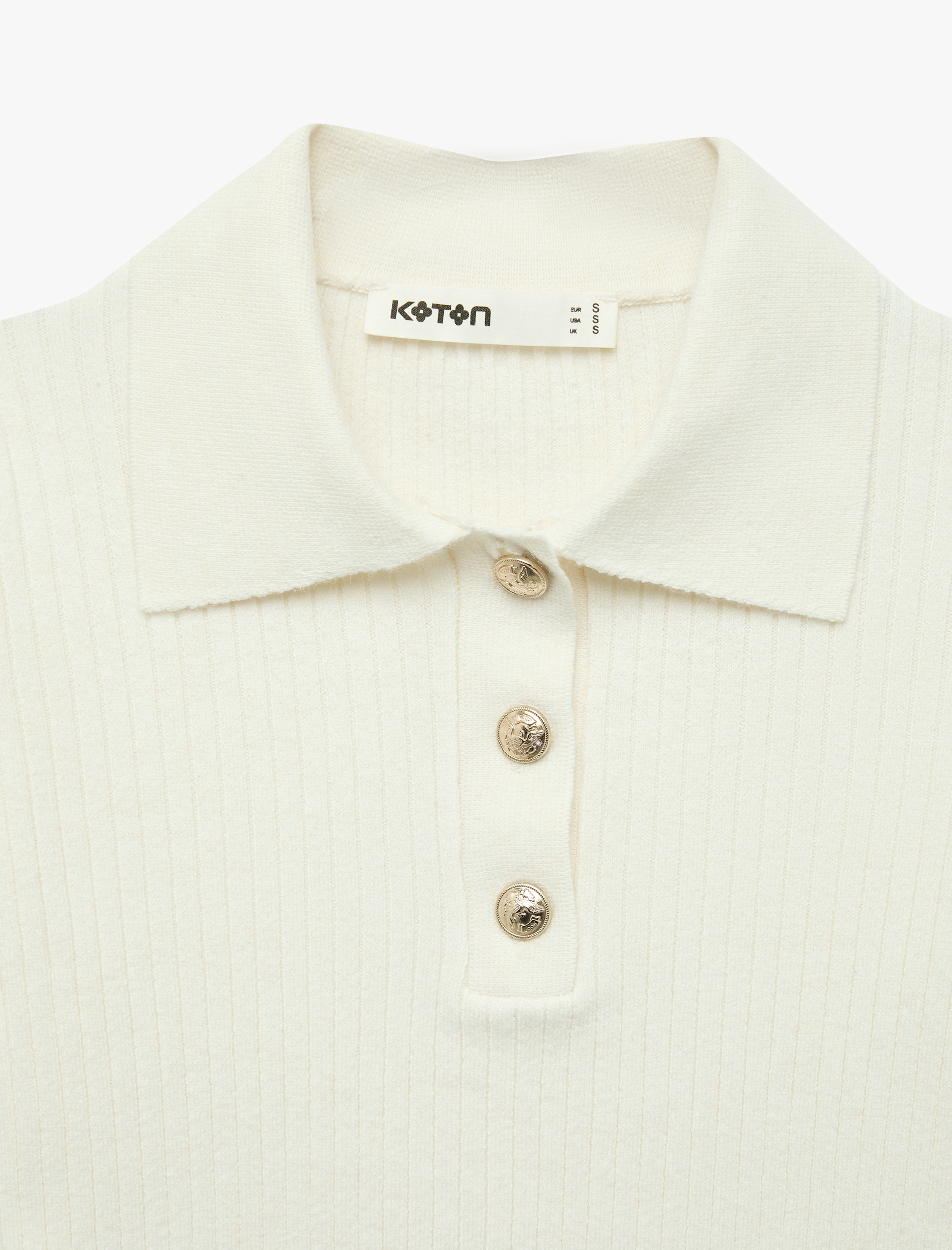   Regular Fit Kısa Kollu Polo Yaka Triko Kazak
