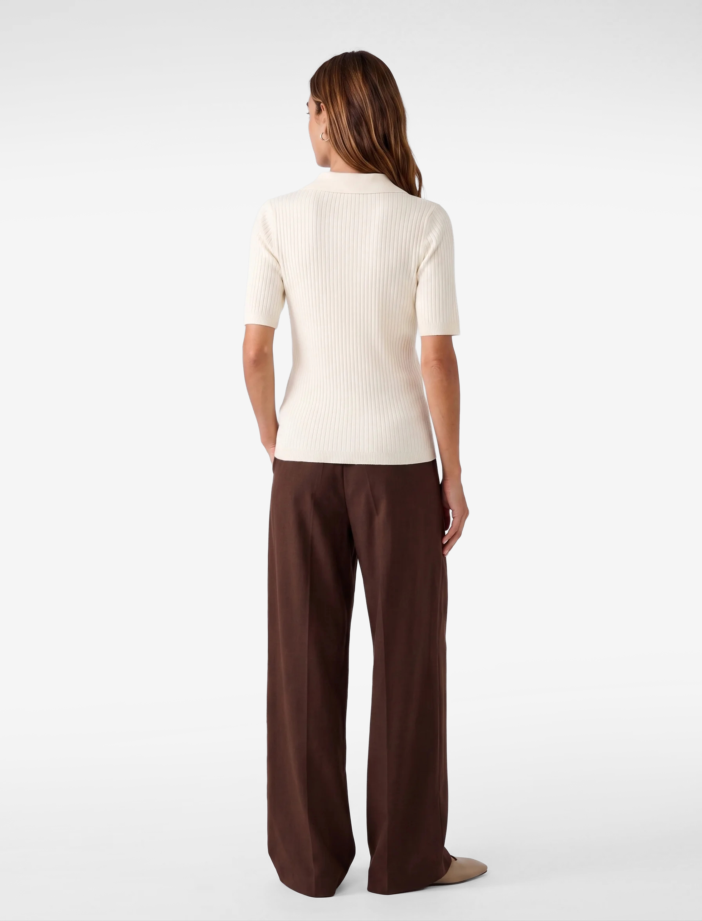   Regular Fit Kısa Kollu Polo Yaka Triko Kazak