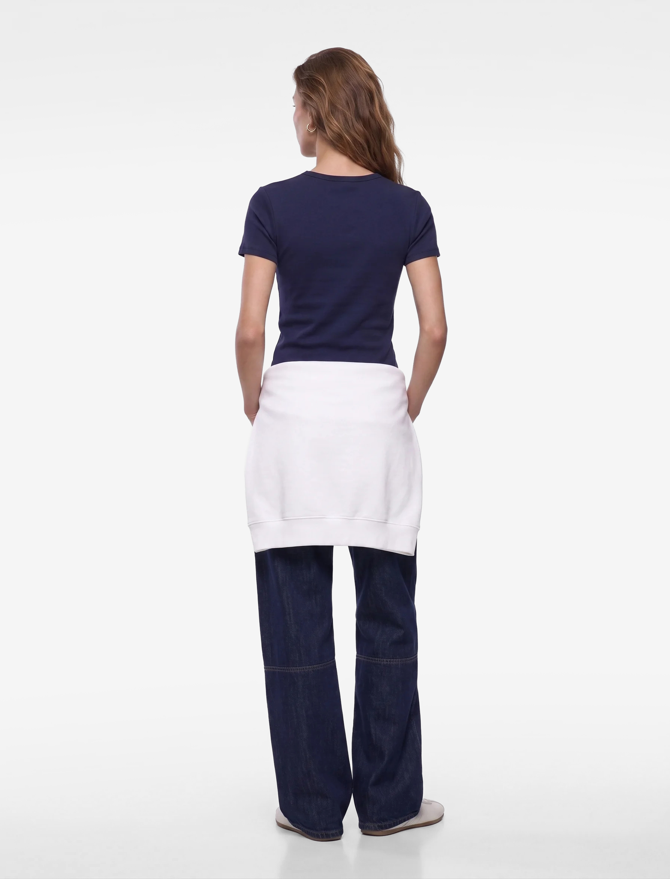   Viskon Kumaş Ribanalı Slim Fit Kısa Kollu Bisiklet Yaka Basic Tişört