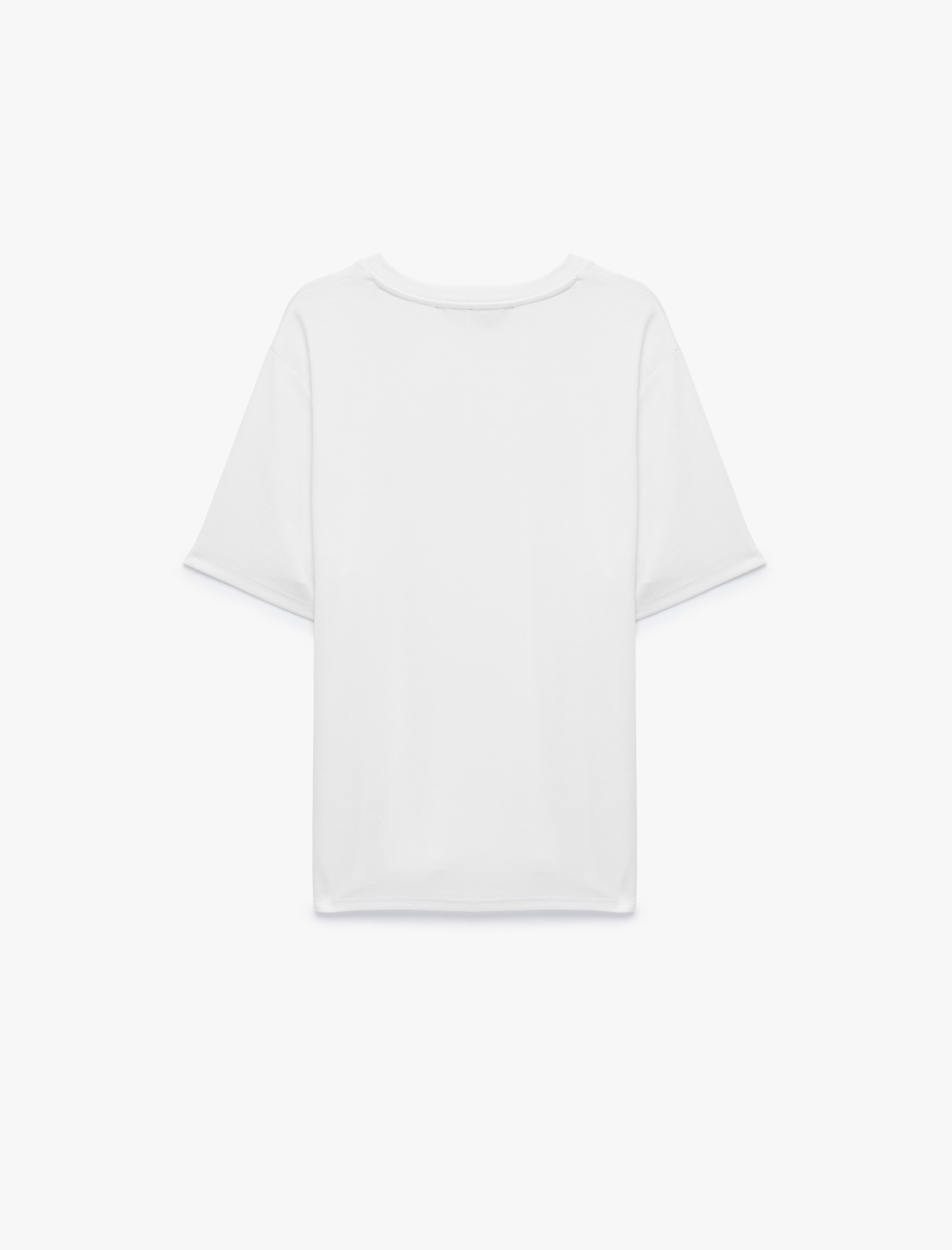   Slim Fit Kısa Kollu Bisiklet Yaka Basic Tişört