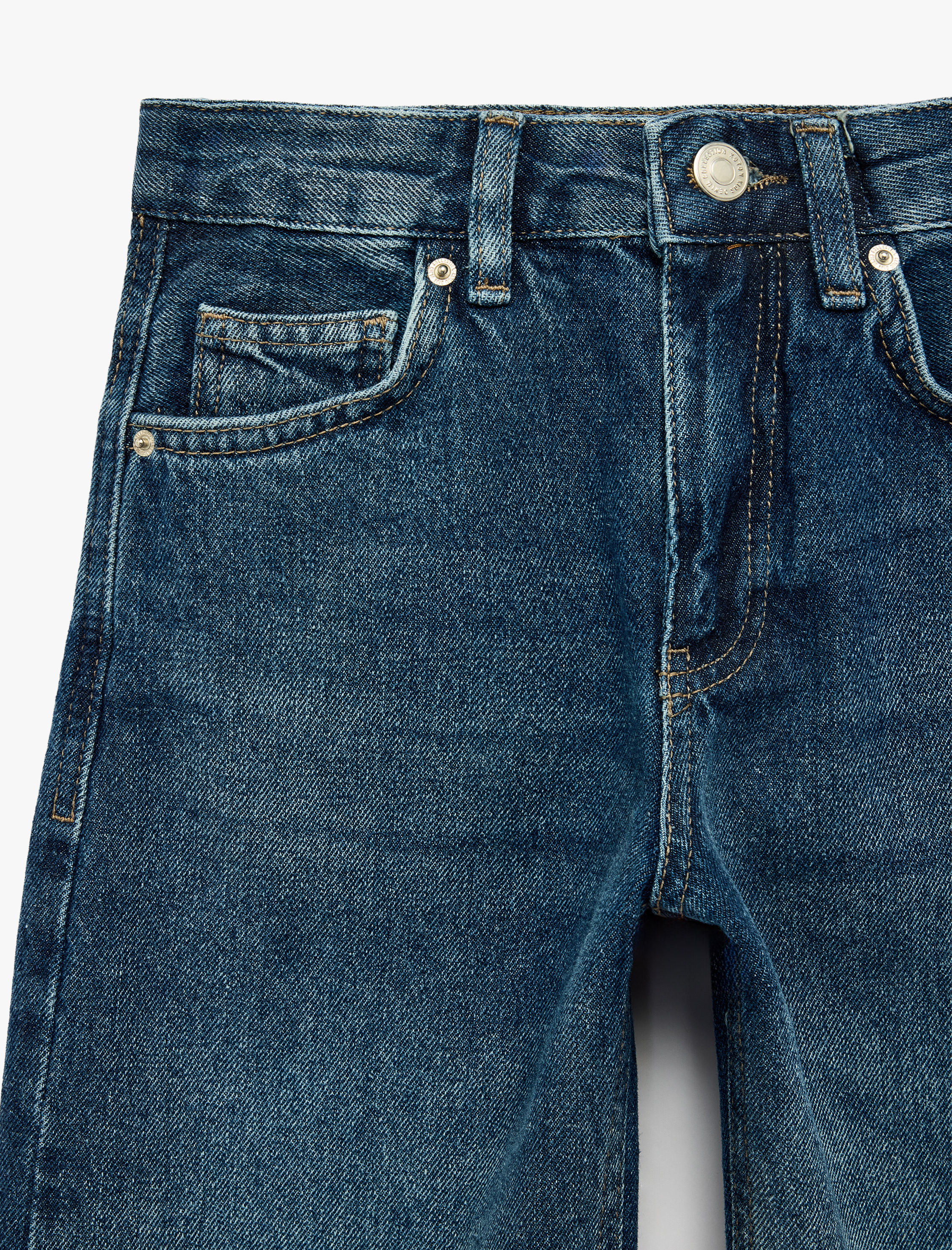  Erkek Çocuk Pamuklu Cepli Rahat Kesim Balon Form Denim Pantolon