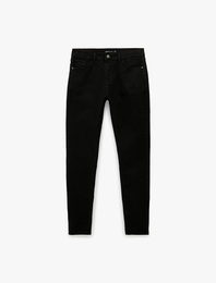 Pamuklu Normal Bel Cepli Skinny Push Up Denim Pantolon - Skinny Push Up Fit Jean