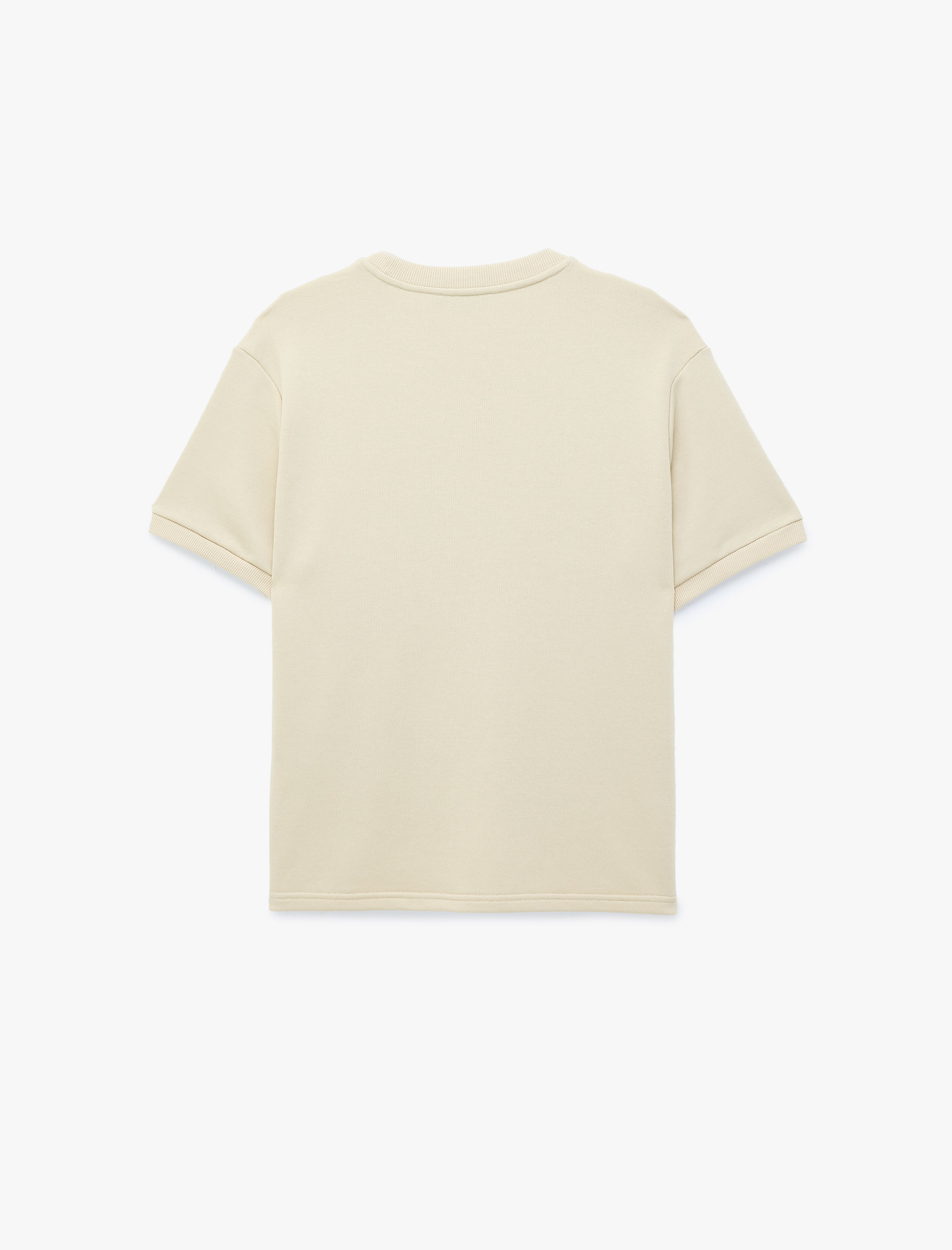   Bisiklet Yaka Kısa Kollu Basic Oversize Tişört