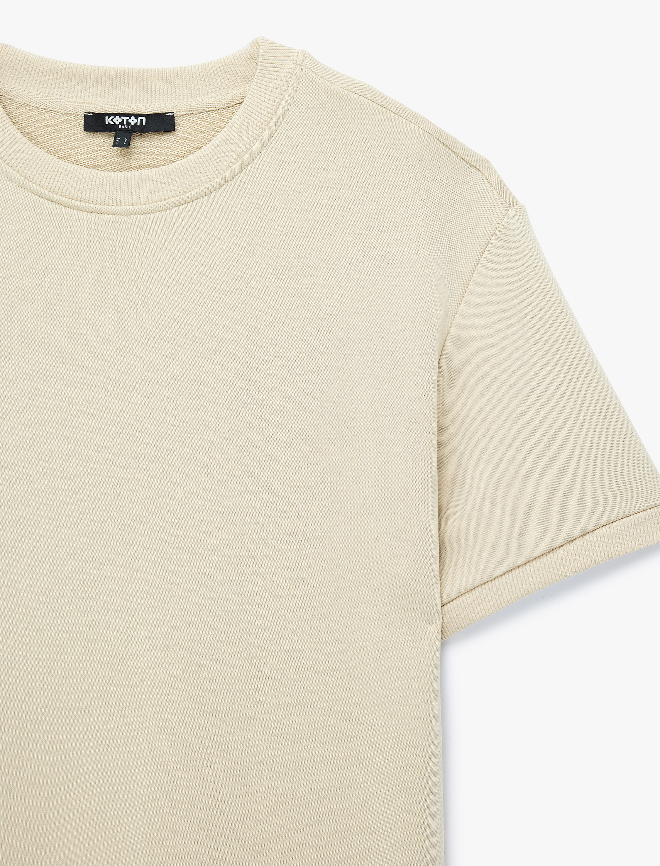   Bisiklet Yaka Kısa Kollu Basic Oversize Tişört