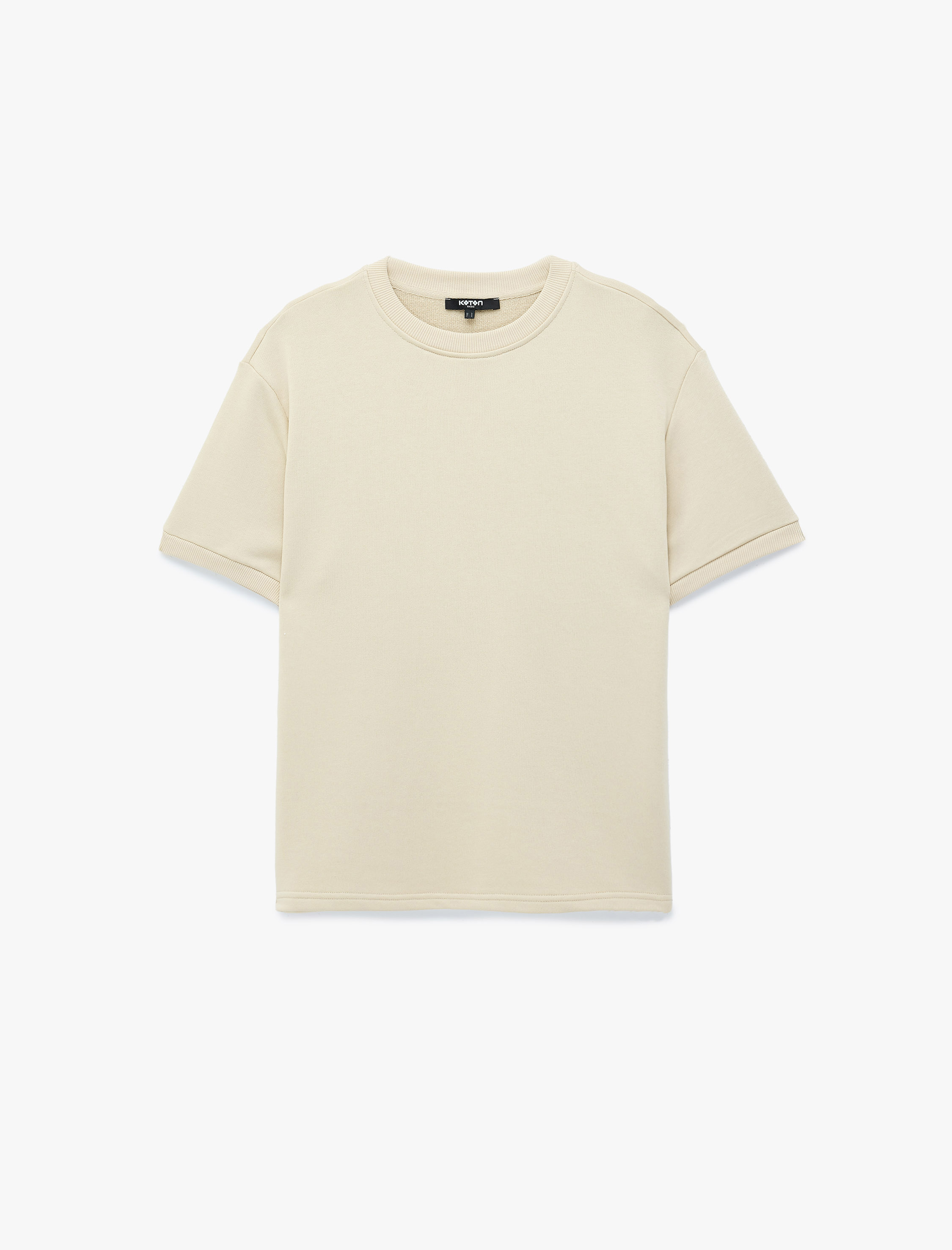  Bisiklet Yaka Kısa Kollu Basic Oversize Tişört