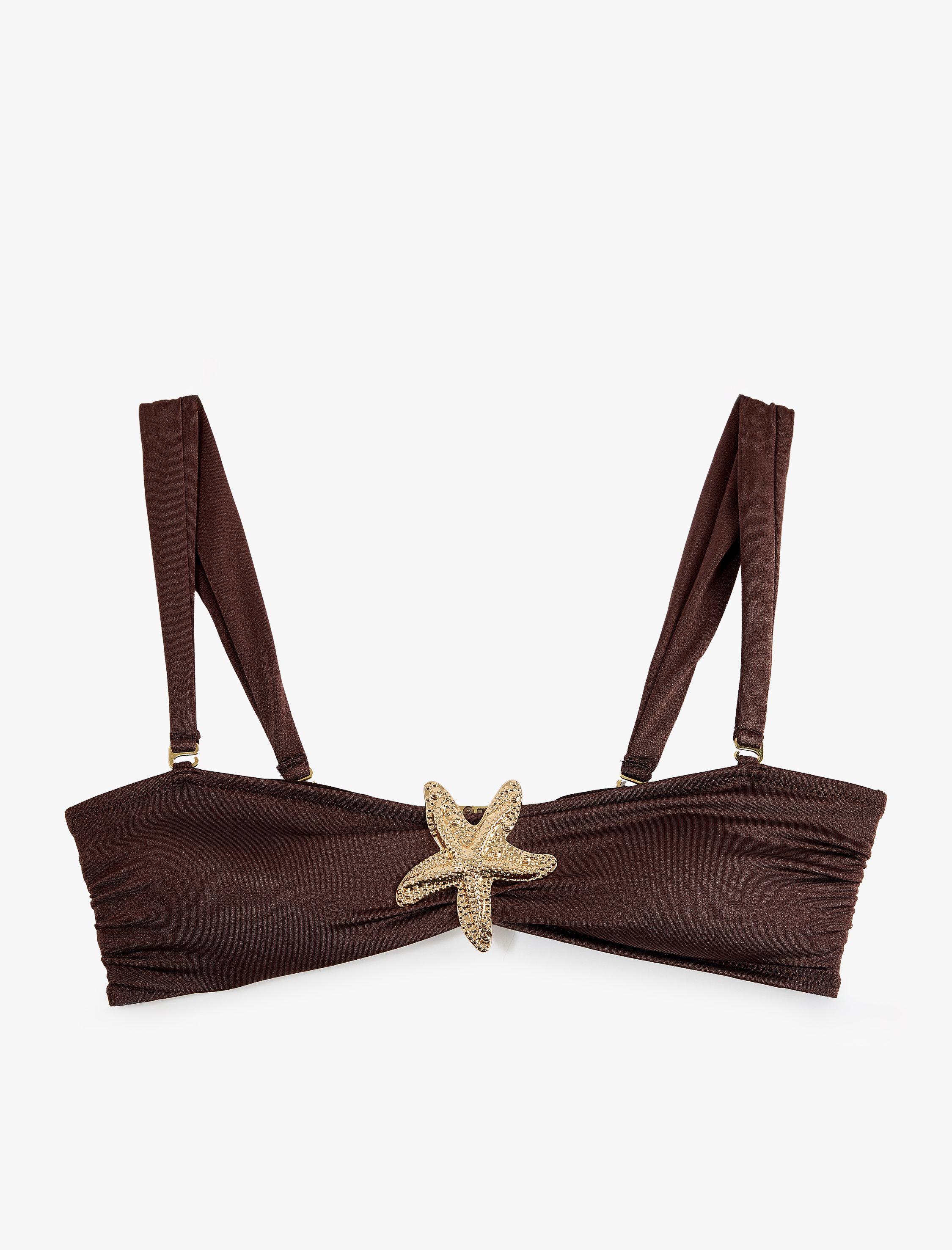   Koton X Şahika Ercümen -  Aksesuar Detaylı Straplez Bikini Üstü Çıkarılabilir Askılı
