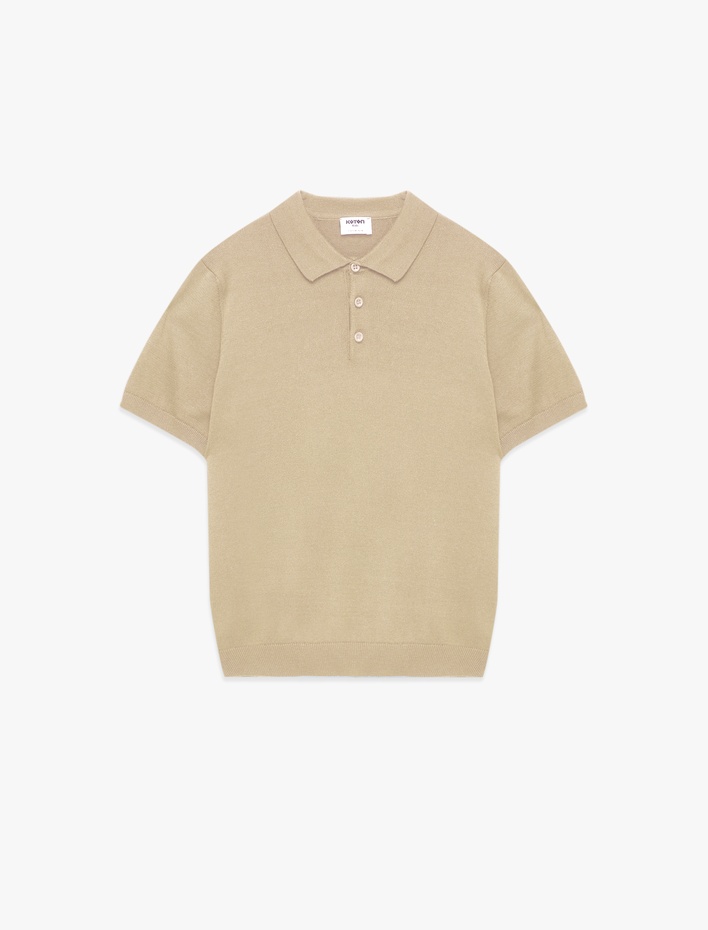 Erkek Çocuk Basic Düğmeli Kısa Kollu Polo Yaka Triko Tişört