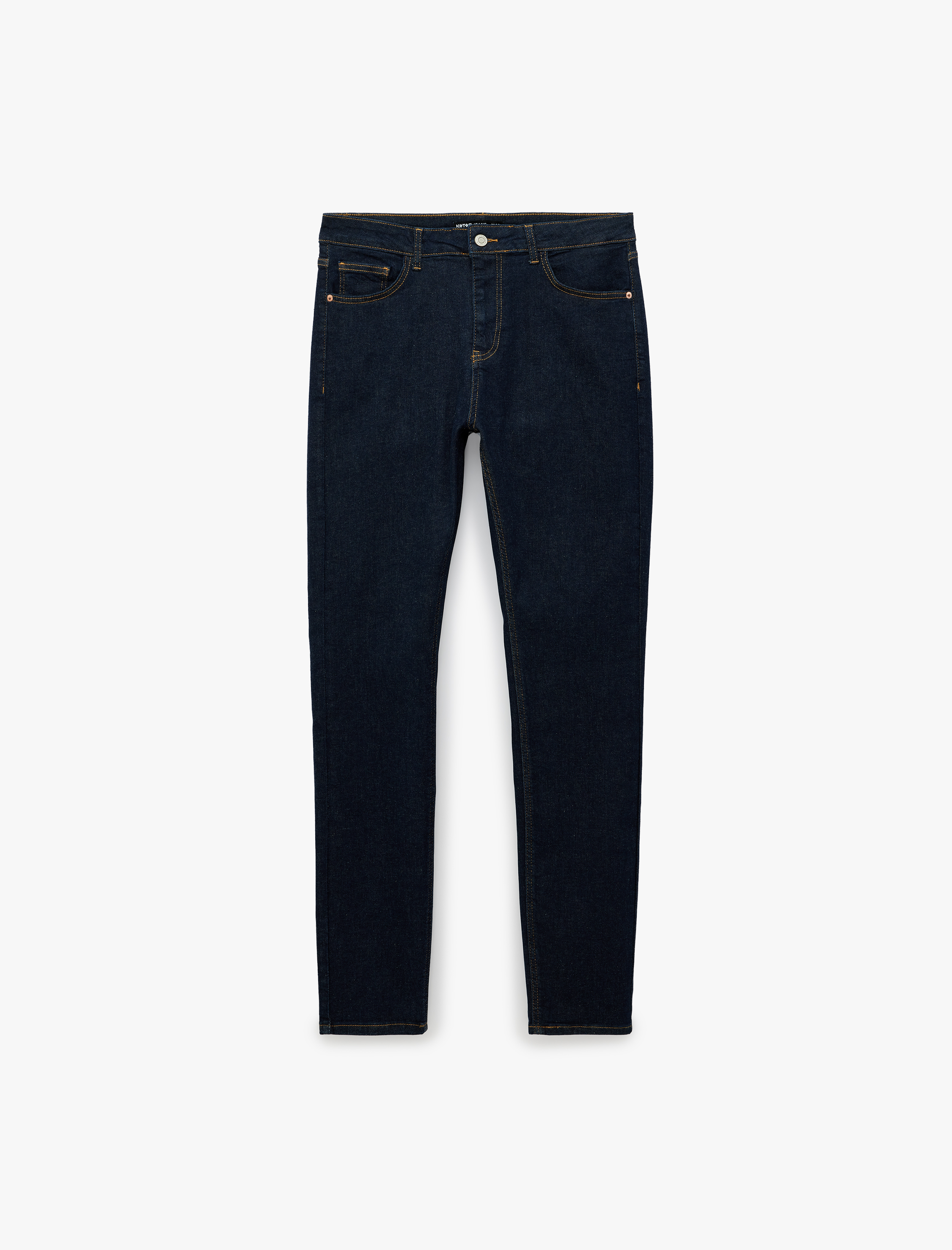   Normal Bel Cepli Pamuklu Jean Pantolon - Skinny Push Up Fit Jean