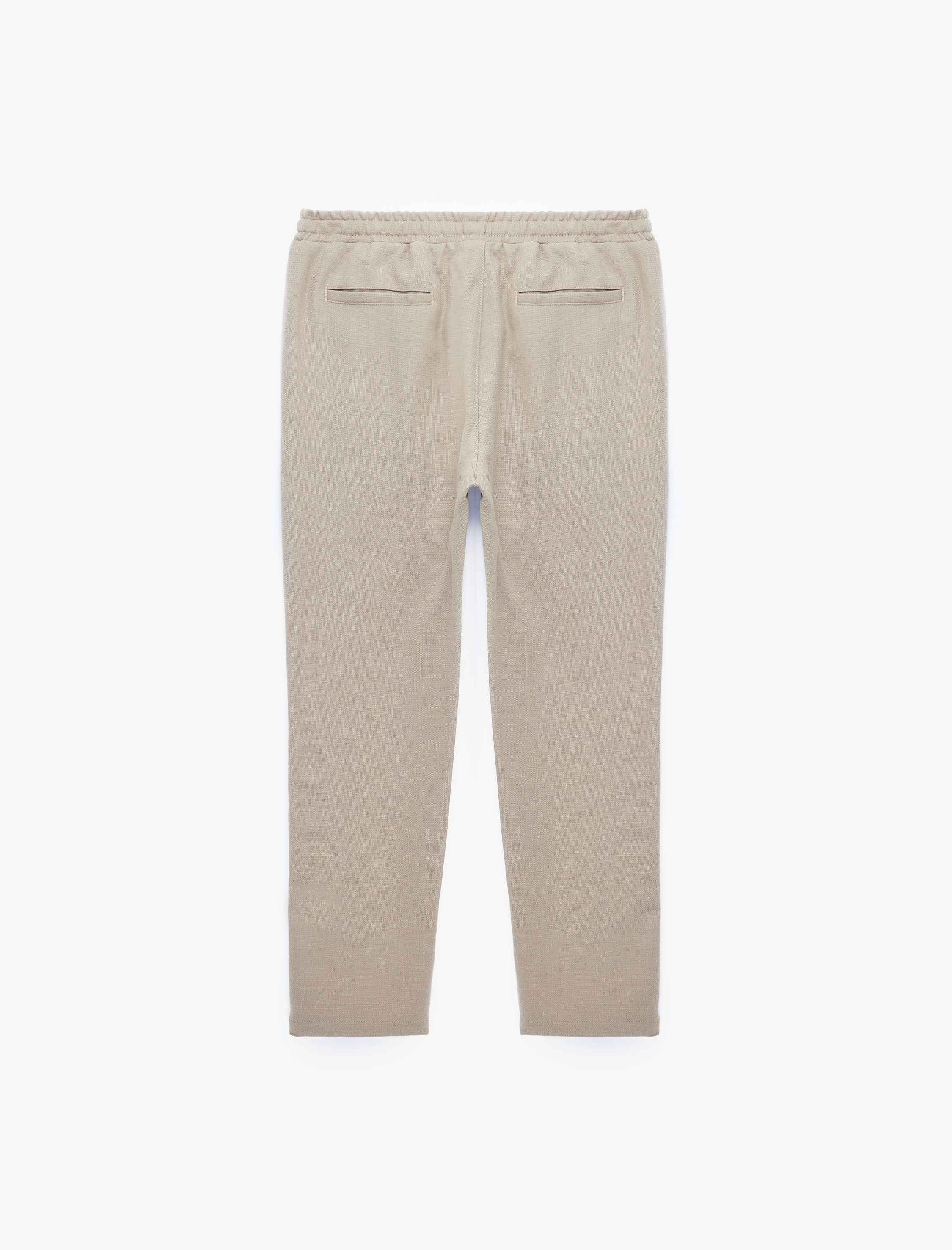   Beli Bağcıklı Cepli Slim Fit Pamuklu Düz Paça Chino Pantolon