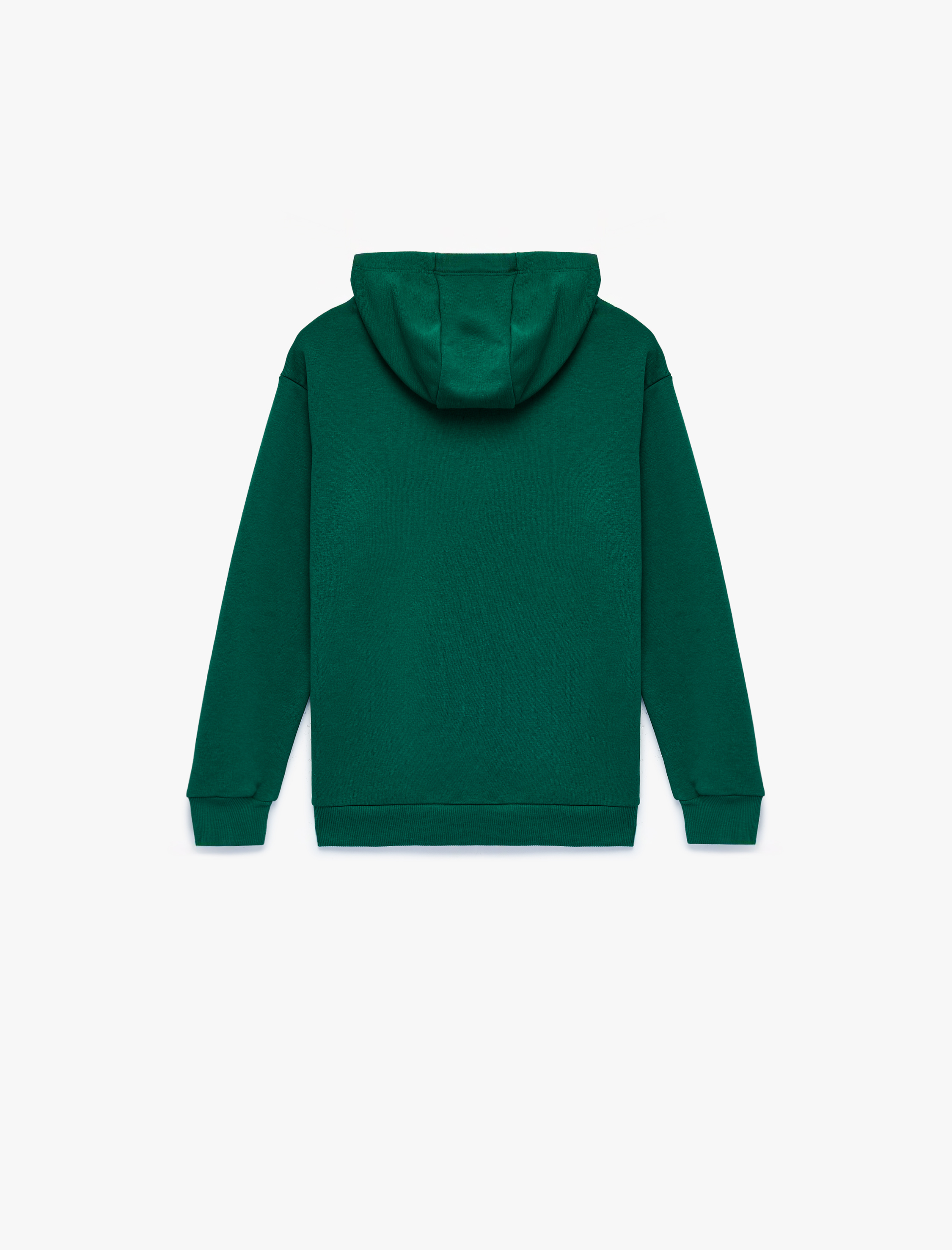 Erkek Çocuk Kartal Baskılı Kanguru Cepli Uzun Kollu Oversize Kapşonlu Sweatshirt