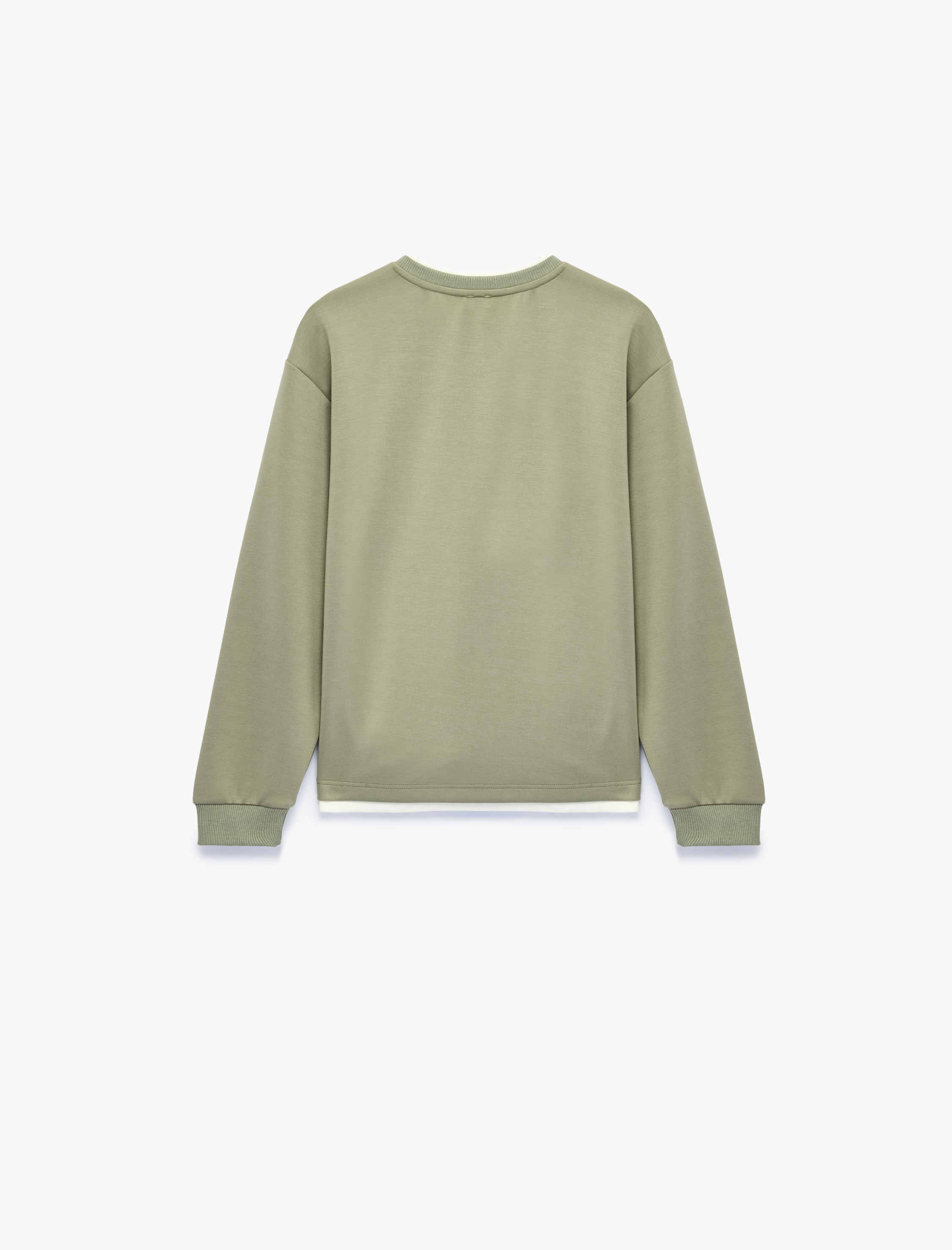  Erkek Çocuk Viskon Karışımlı Bisiklet Yaka Uzun Kollu Sweatshirt