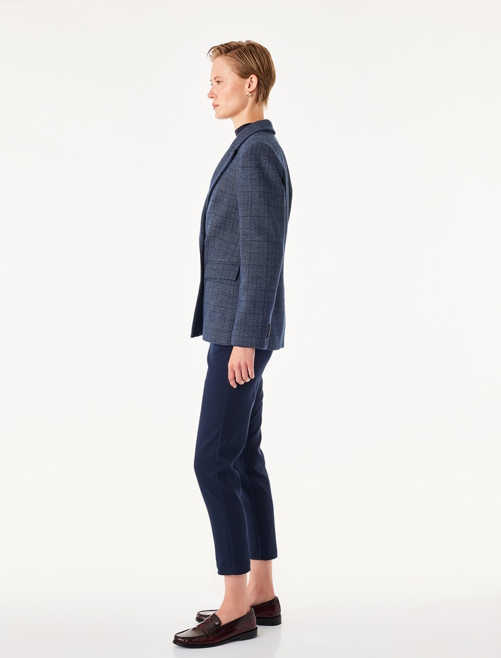  Cepli Düğmeli Slim Fit Normal Bel Cigarette Pantolon