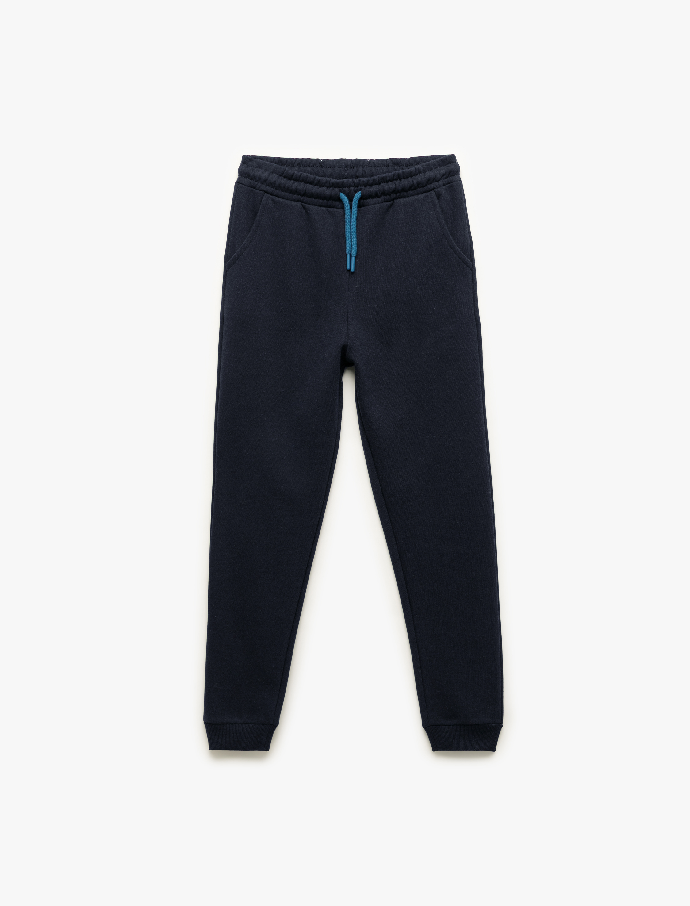  Erkek Çocuk Cep Detaylı Beli Bağlamalı Şardonlu Basic Jogger Eşofman Altı