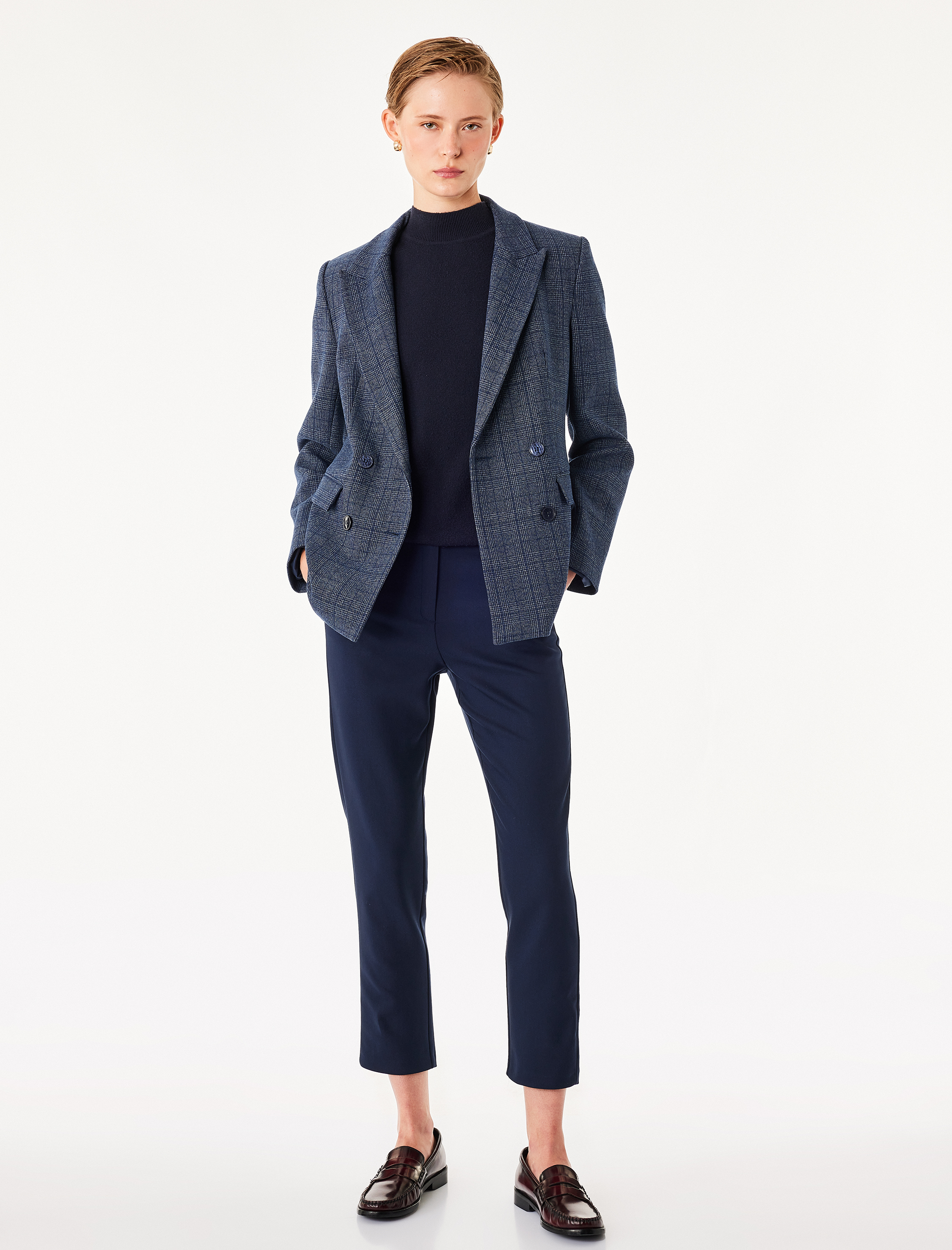   Cepli Düğmeli Slim Fit Normal Bel Cigarette Pantolon