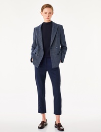 Cepli Düğmeli Slim Fit Normal Bel Cigarette Pantolon